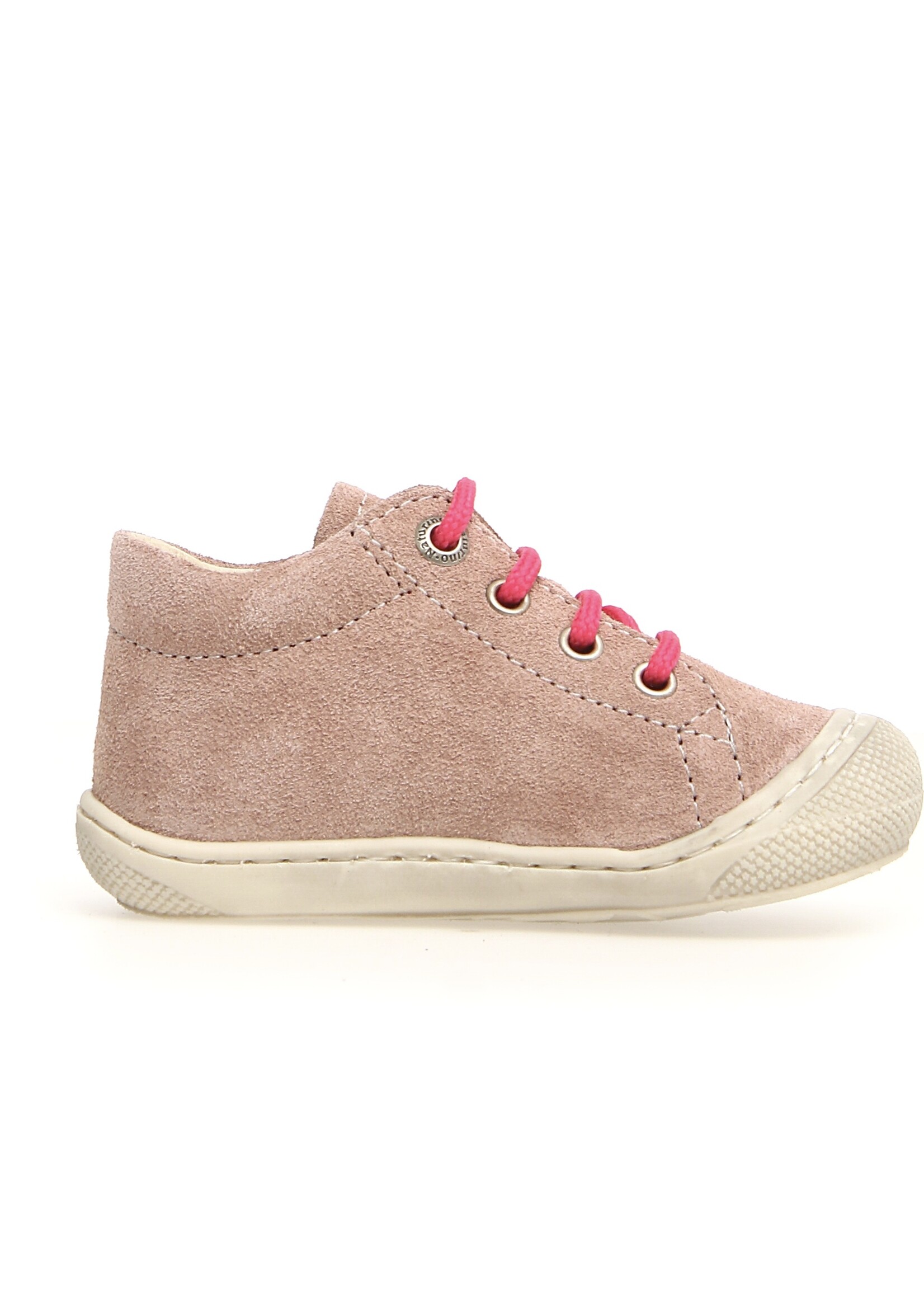 Naturino cocoon suede sole bone rose fuchsia fluo