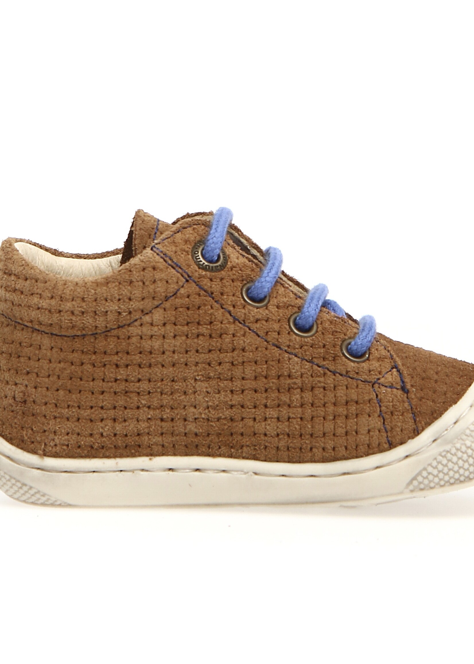 Naturino cocoon suede woven brown indigo