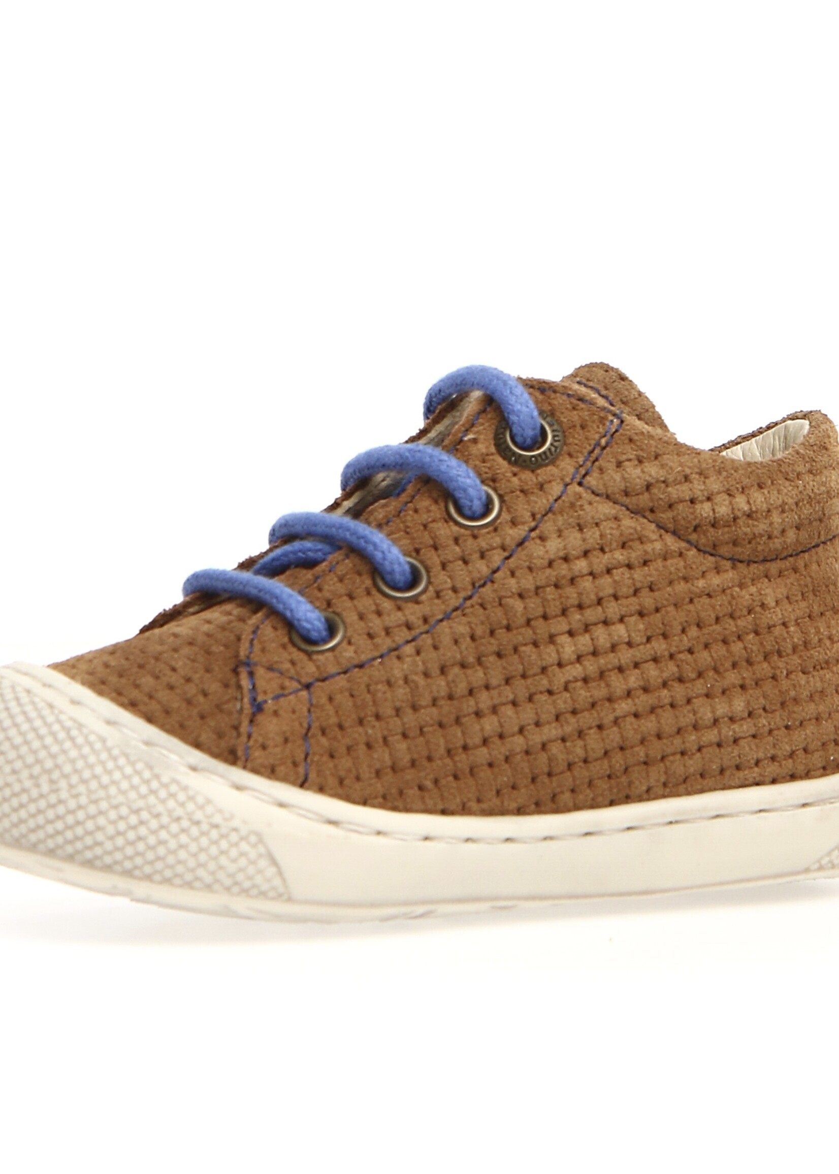 Naturino cocoon suede woven brown indigo