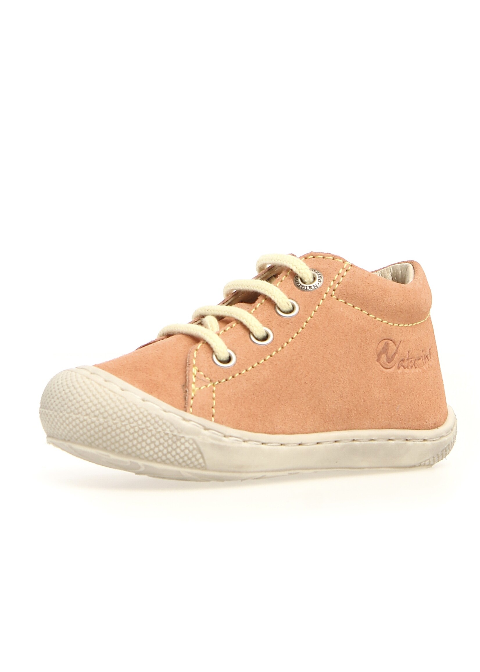 Naturino cocoon suede sole bone pesca paglia