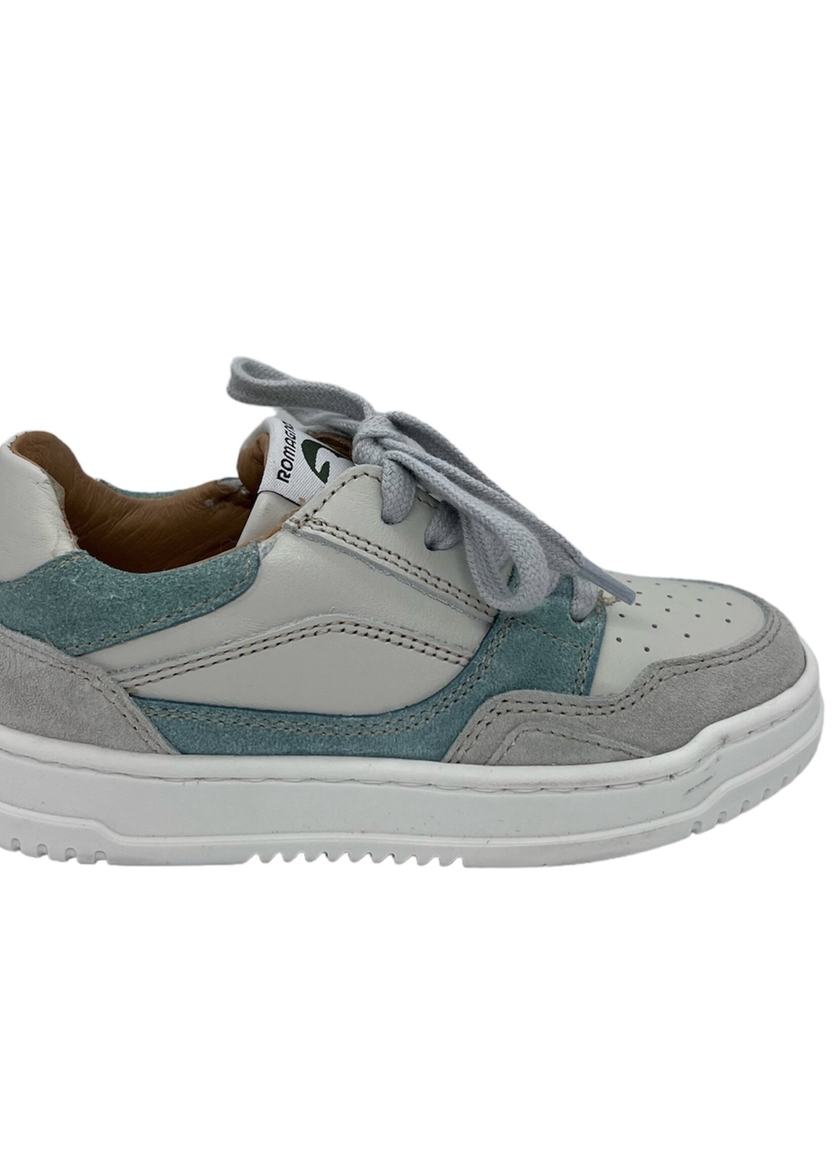 Romagnoli 4623 sneaker texano panna groen