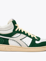 Diadora magic basket demi cut suede white / fogliage green