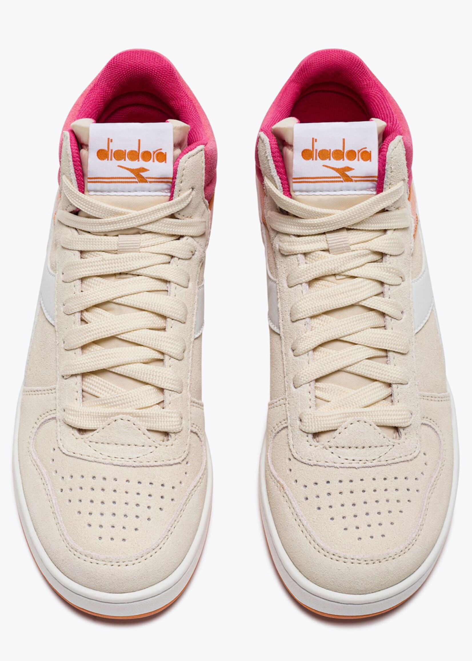 Diadora magic basket demi whisper white/pastel rose tan