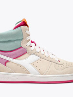 Diadora magic basket mid suede whisper white / surf spray