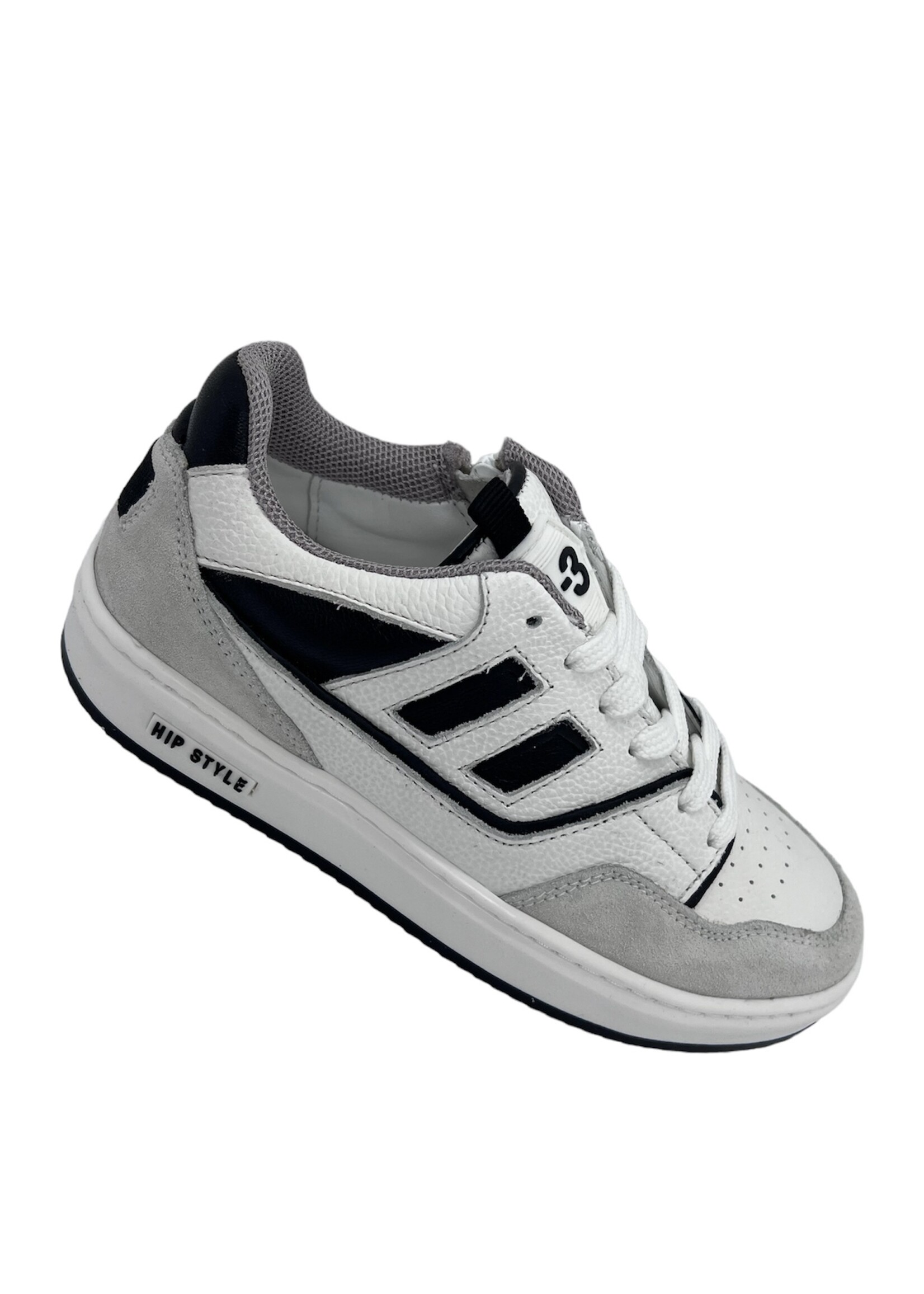 HIP H1529 sneaker wit zwart