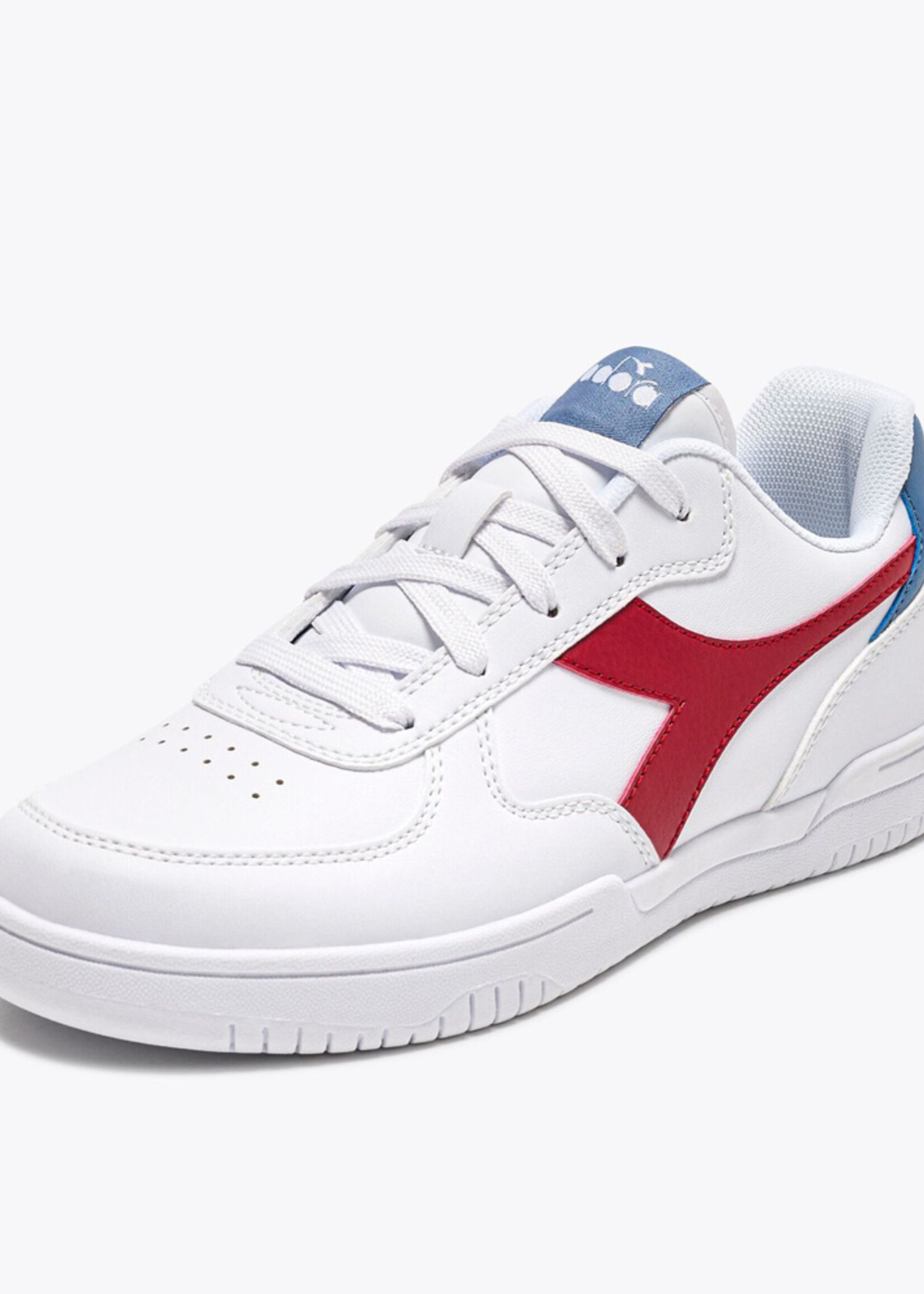 Diadora raptor low white salsa coronet blue