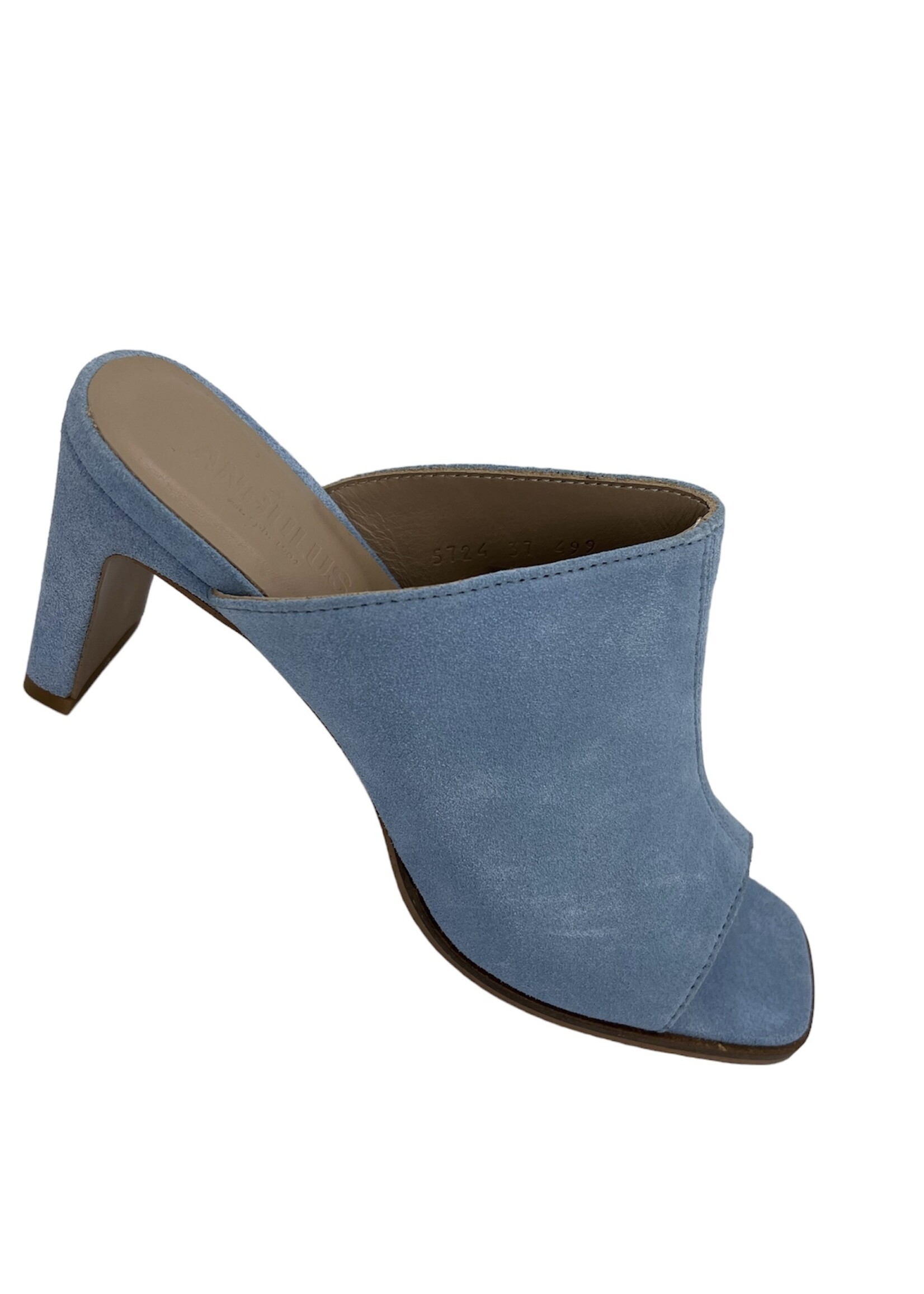 Angulus 5724-101 sandal with heel light blue