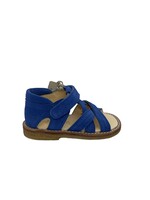 Angulus 5263-101 open toe sandal velcro dusty blue