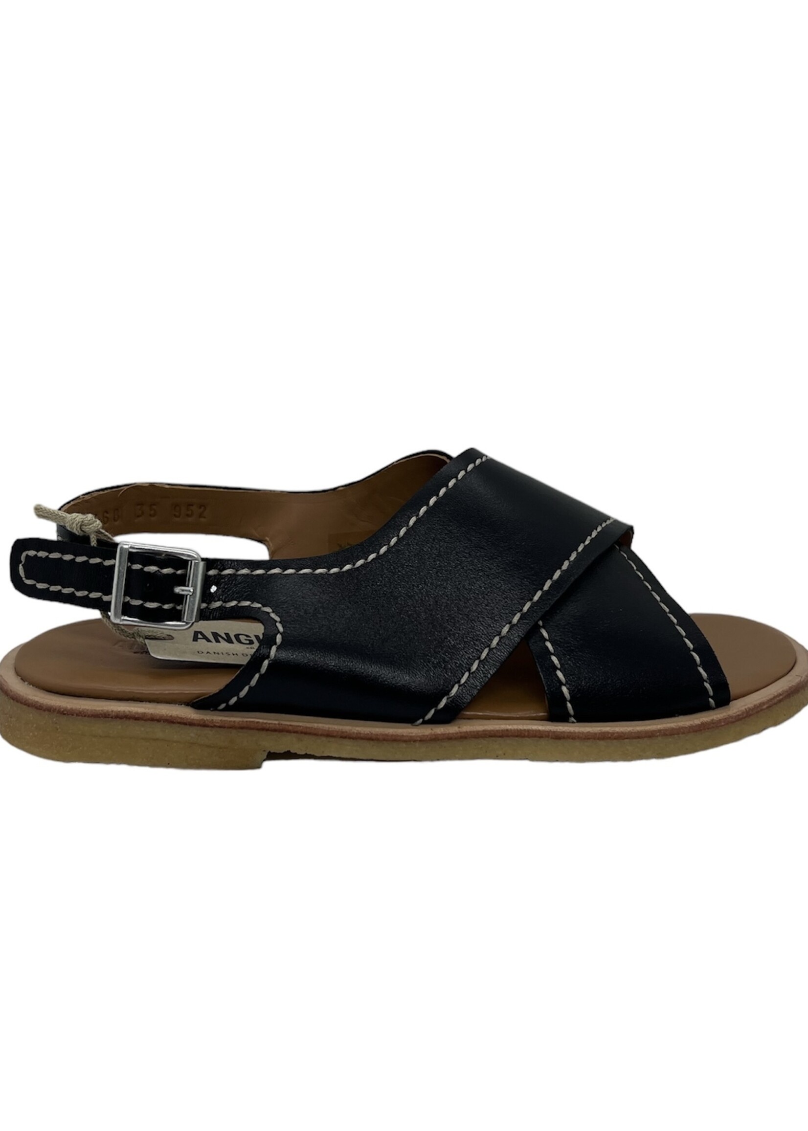 Angulus 4468-101 cross sandal black