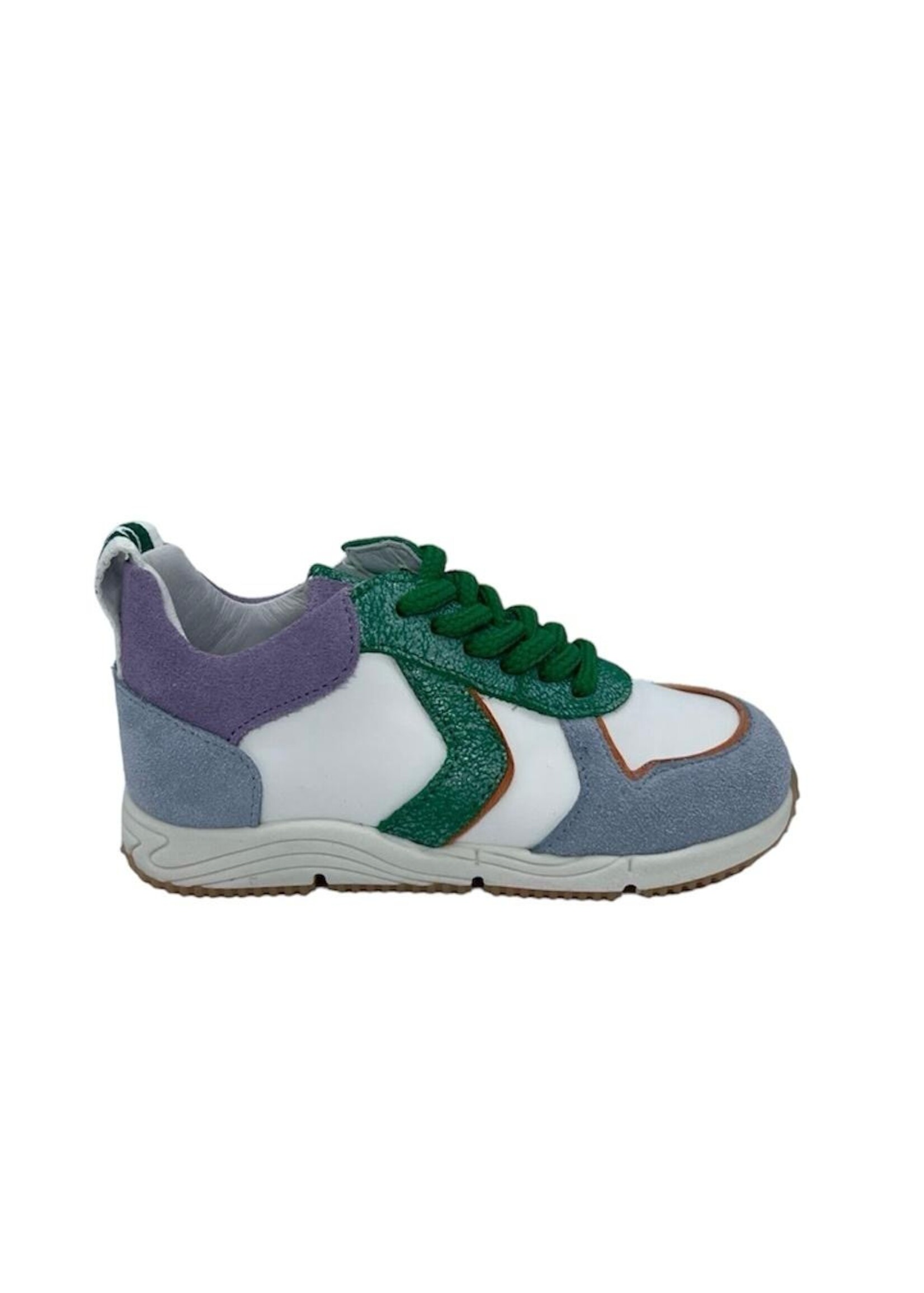 La Triboo 9171 sneaker lila blauw groen rits