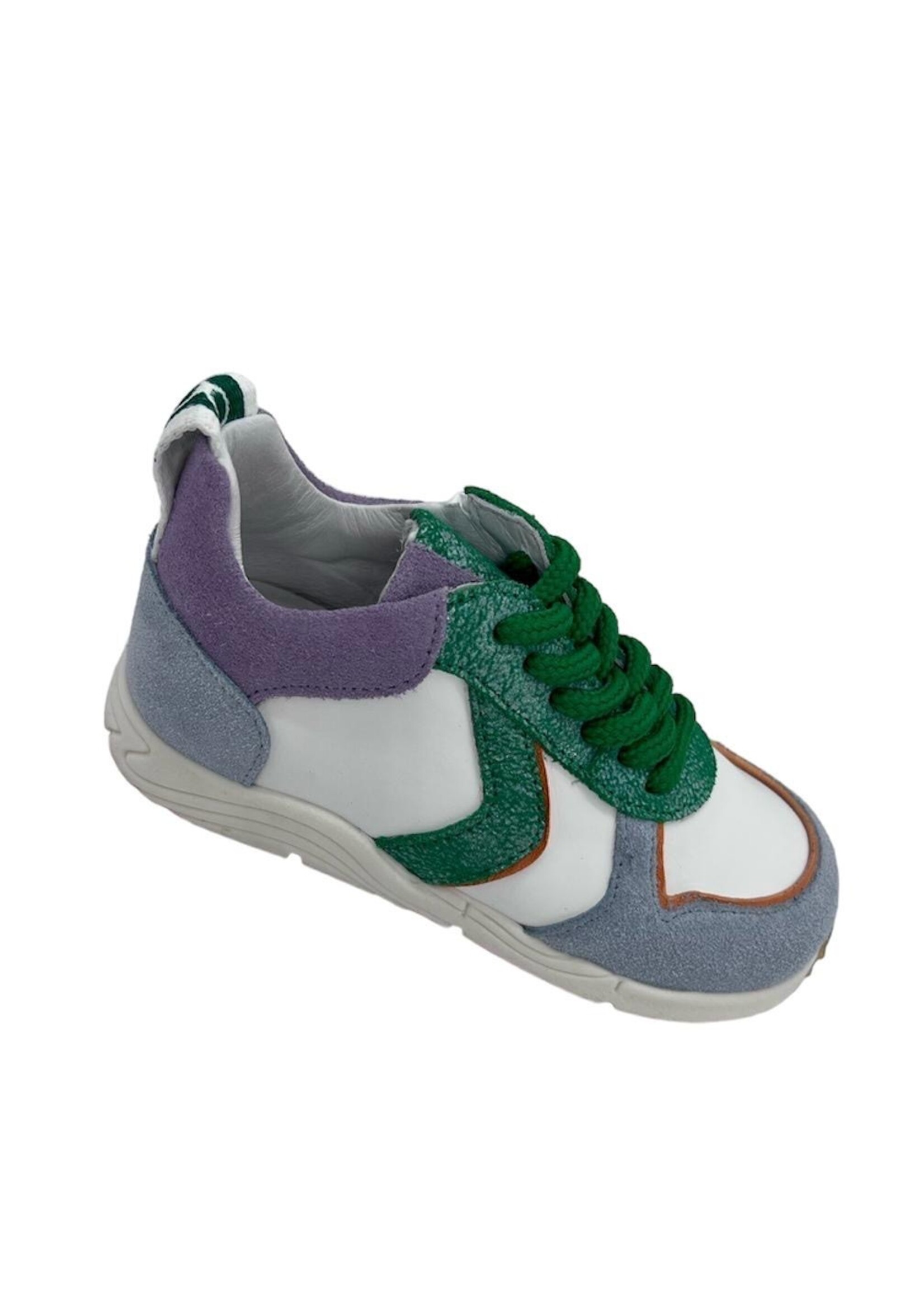 La Triboo 9171 sneaker lila blauw groen rits