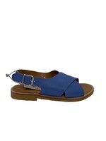 Angulus 4461-102 cross sandal bright blue