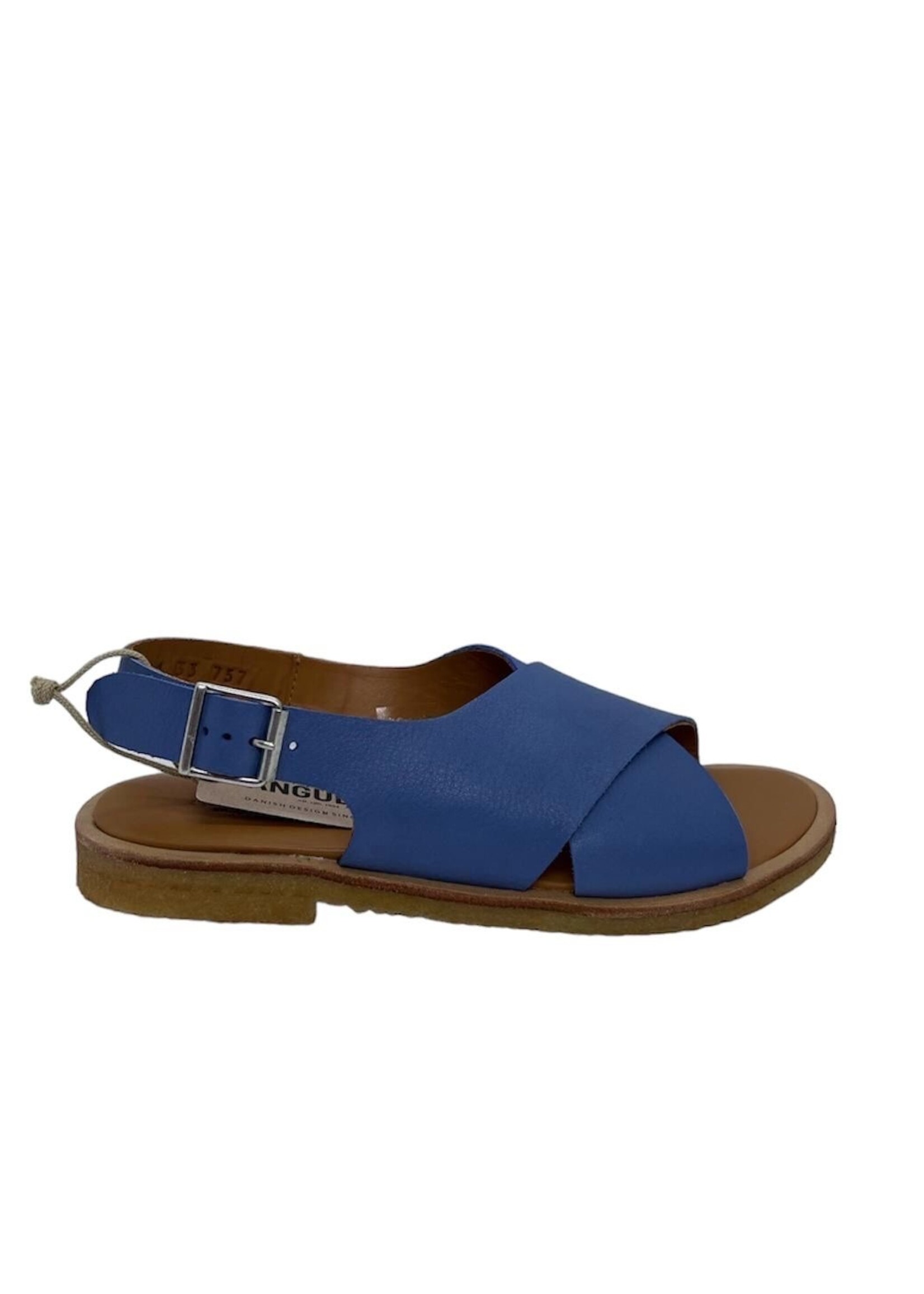 Angulus 4461-102 cross sandal bright blue