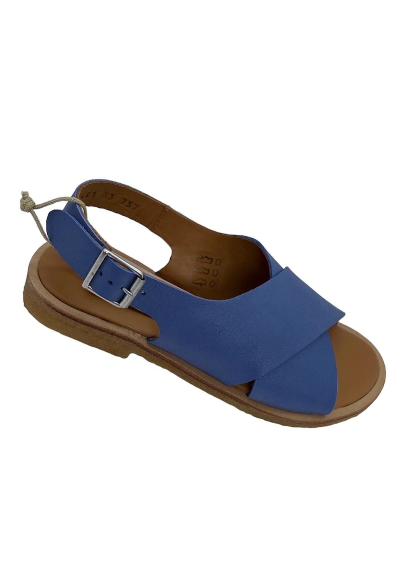 Angulus 4461-102 cross sandal bright blue