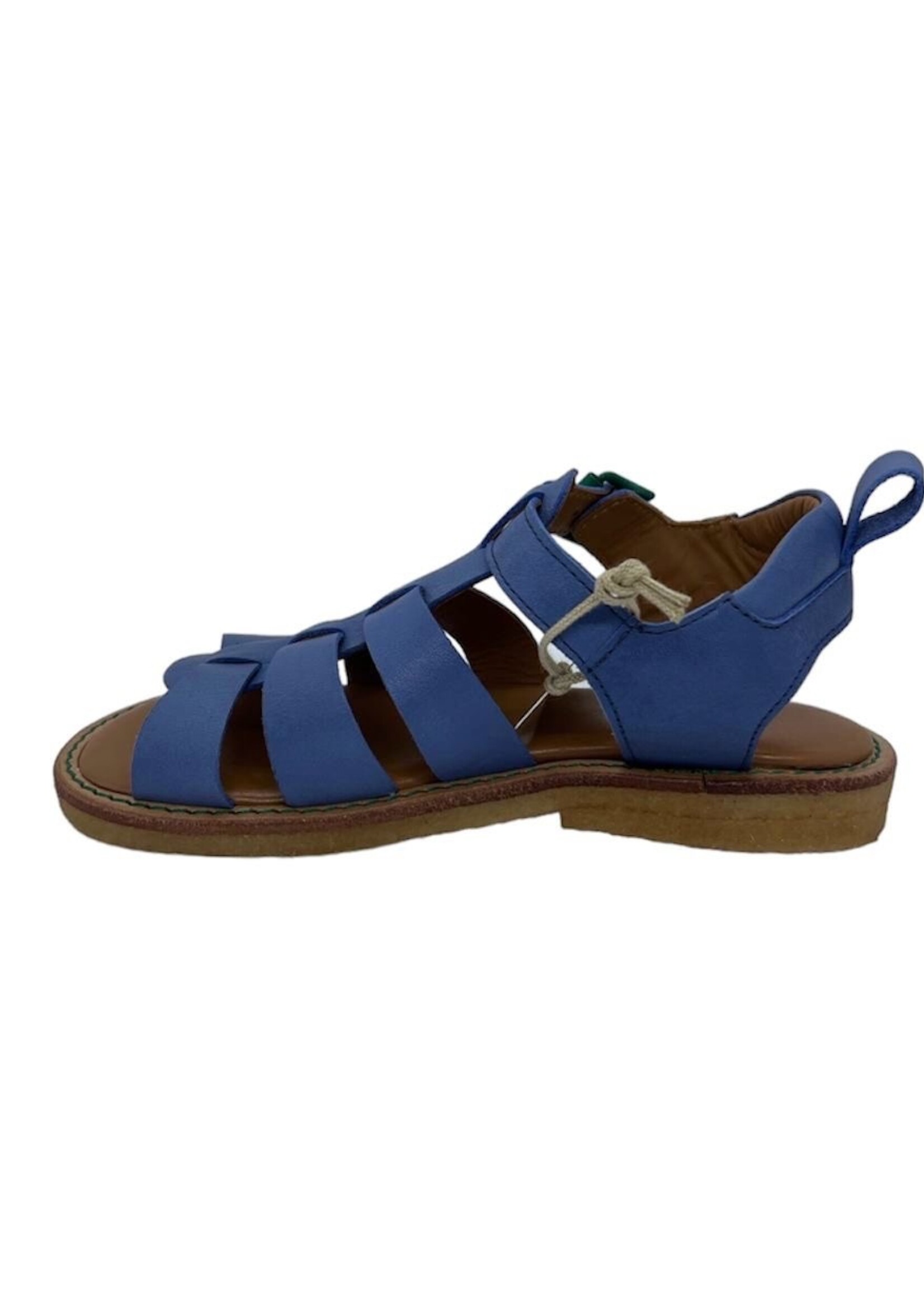 Angulus 0648-101 sandal with buckle and contrast details