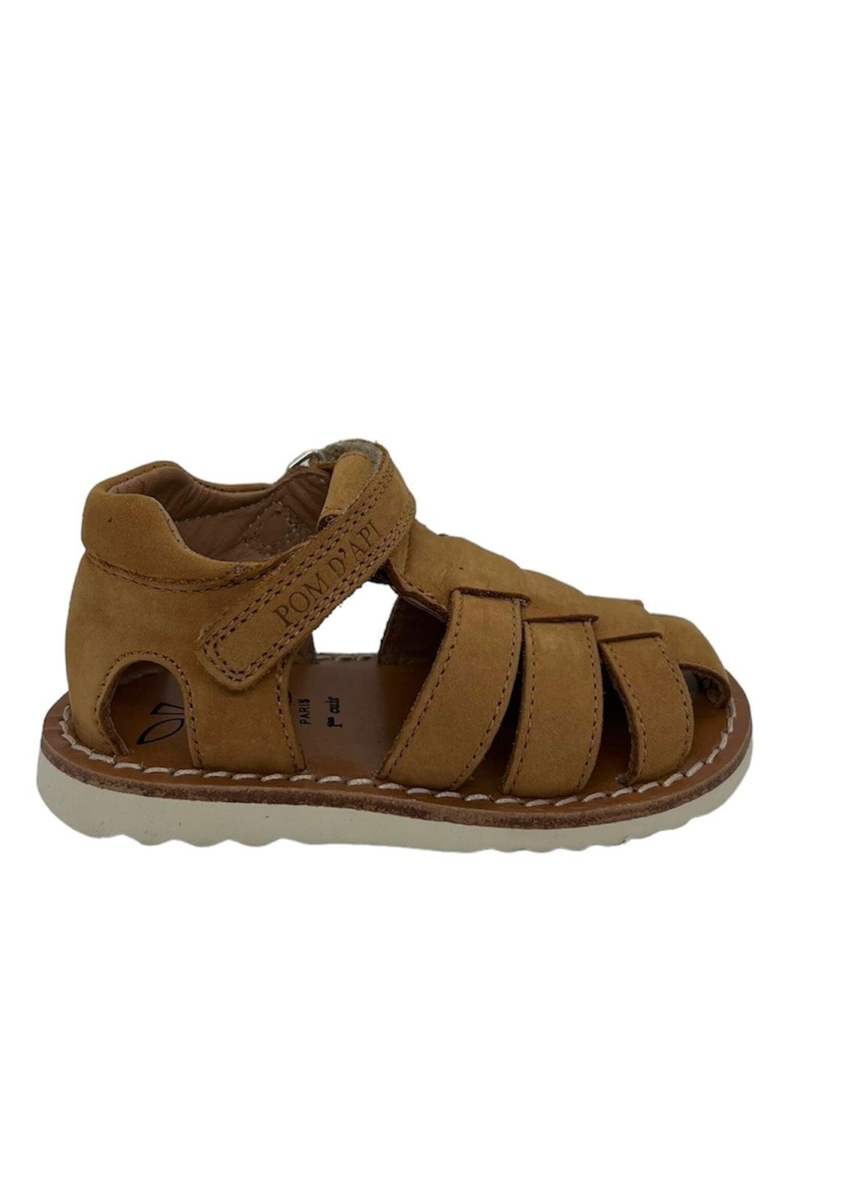 Pom d'api waff papy nubuck camel semelle mastic