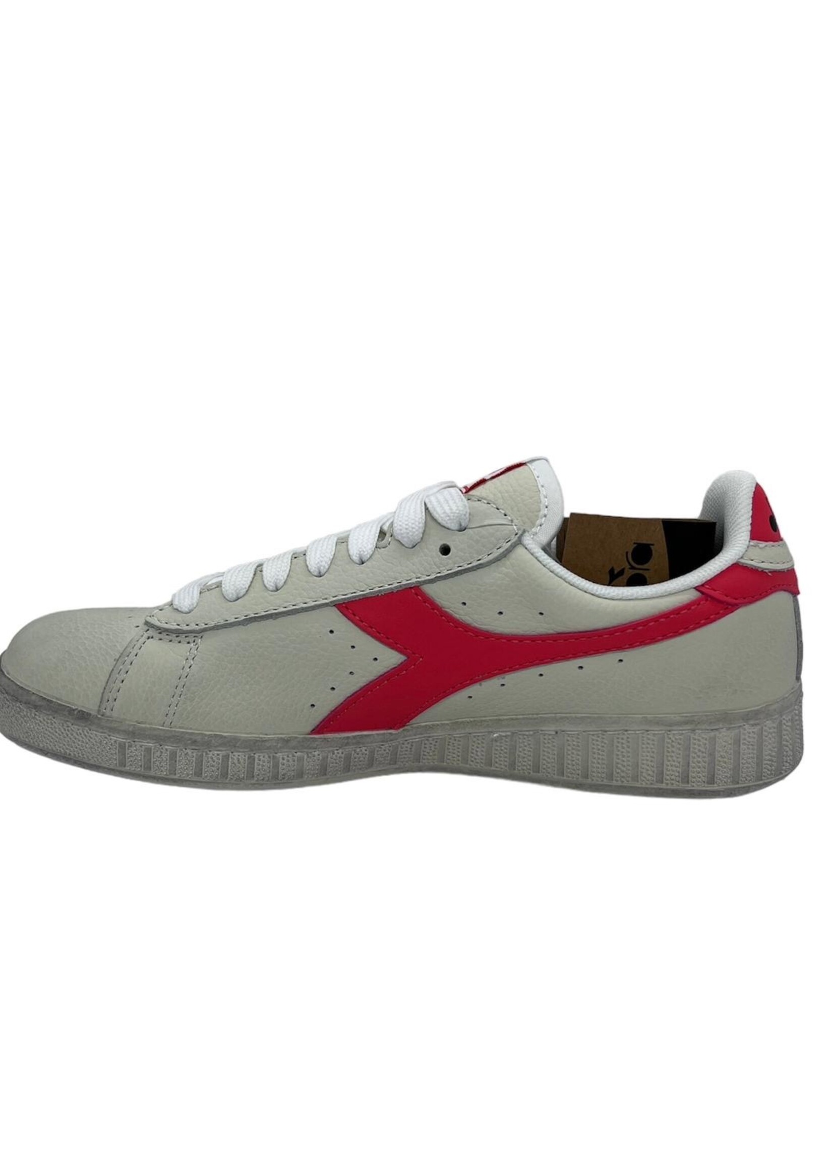 Diadora  L  low fluo waxed super white hot coral