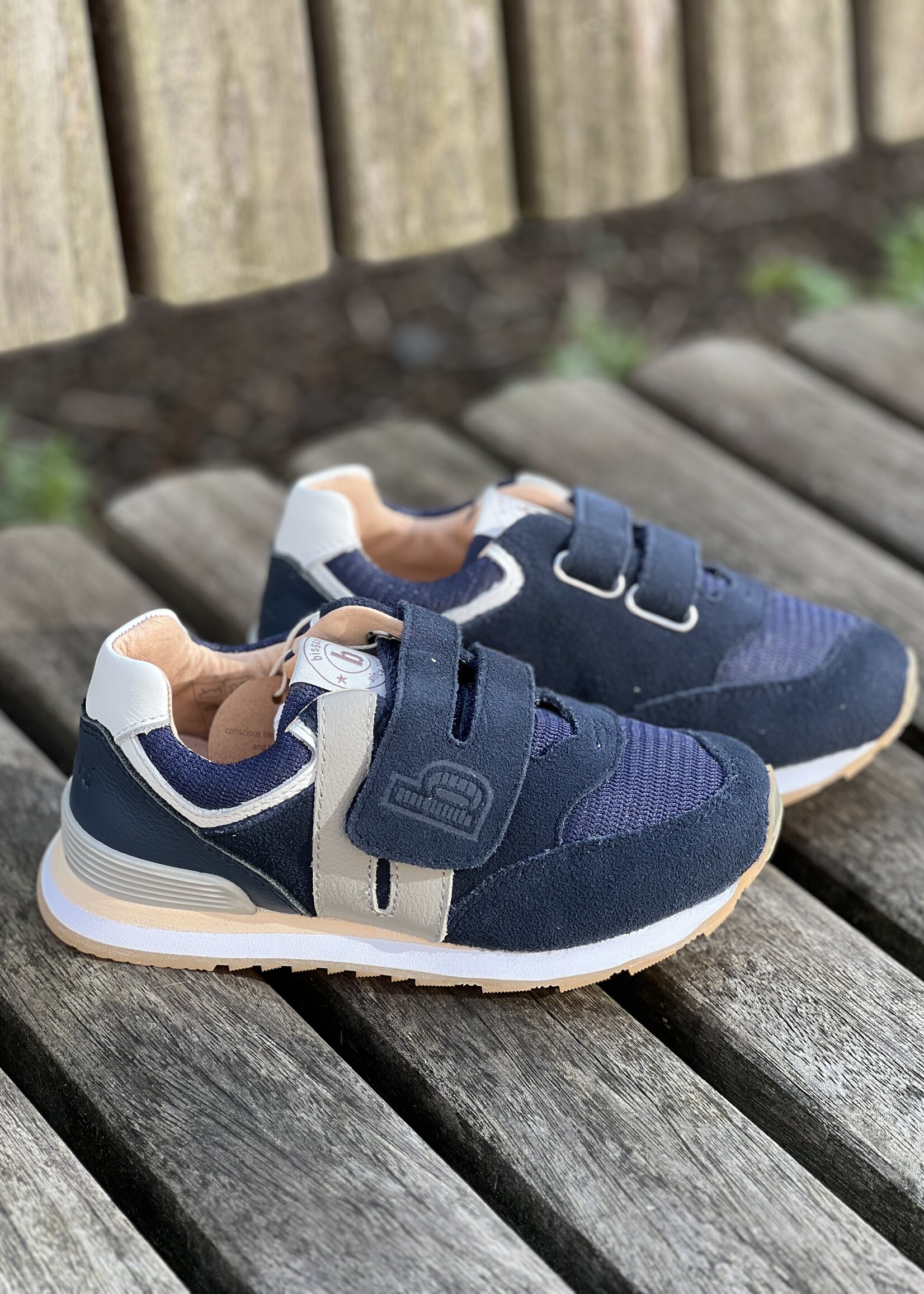 Bisgaard Winston sneaker velcro navy