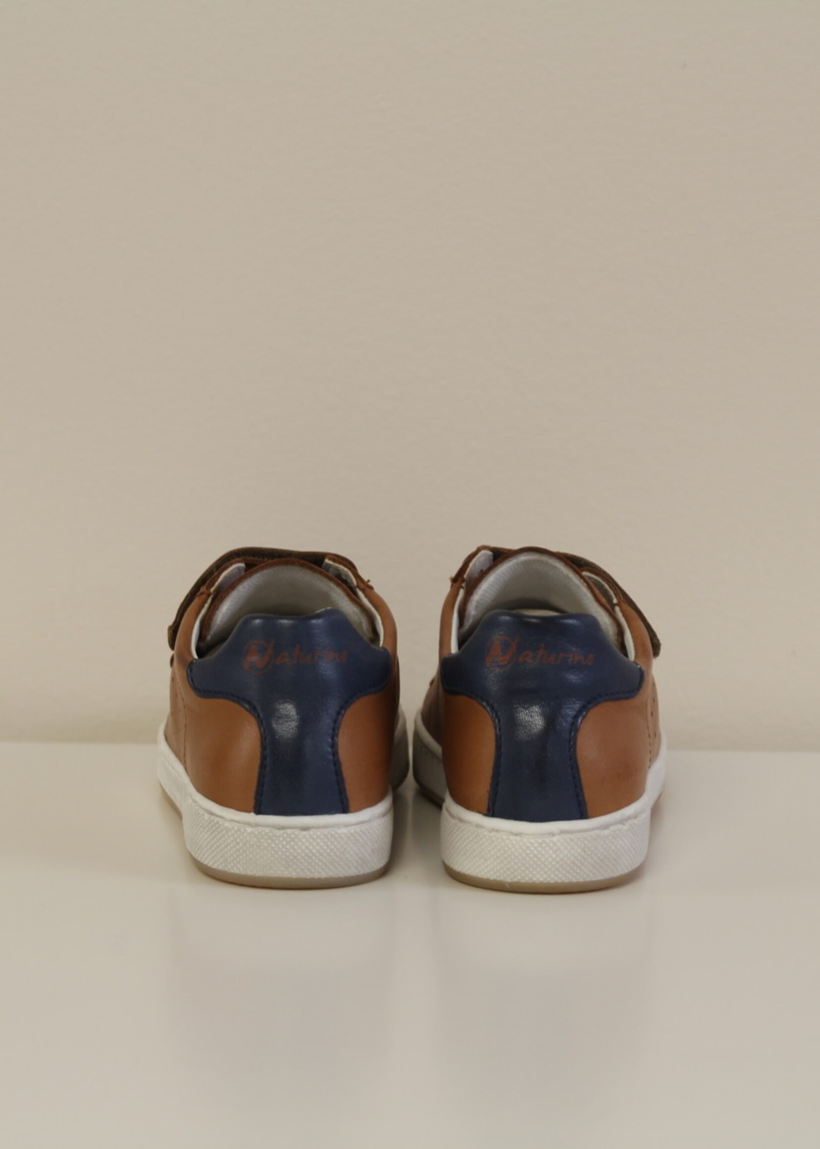 Naturino Hasselt cognac navy velcro