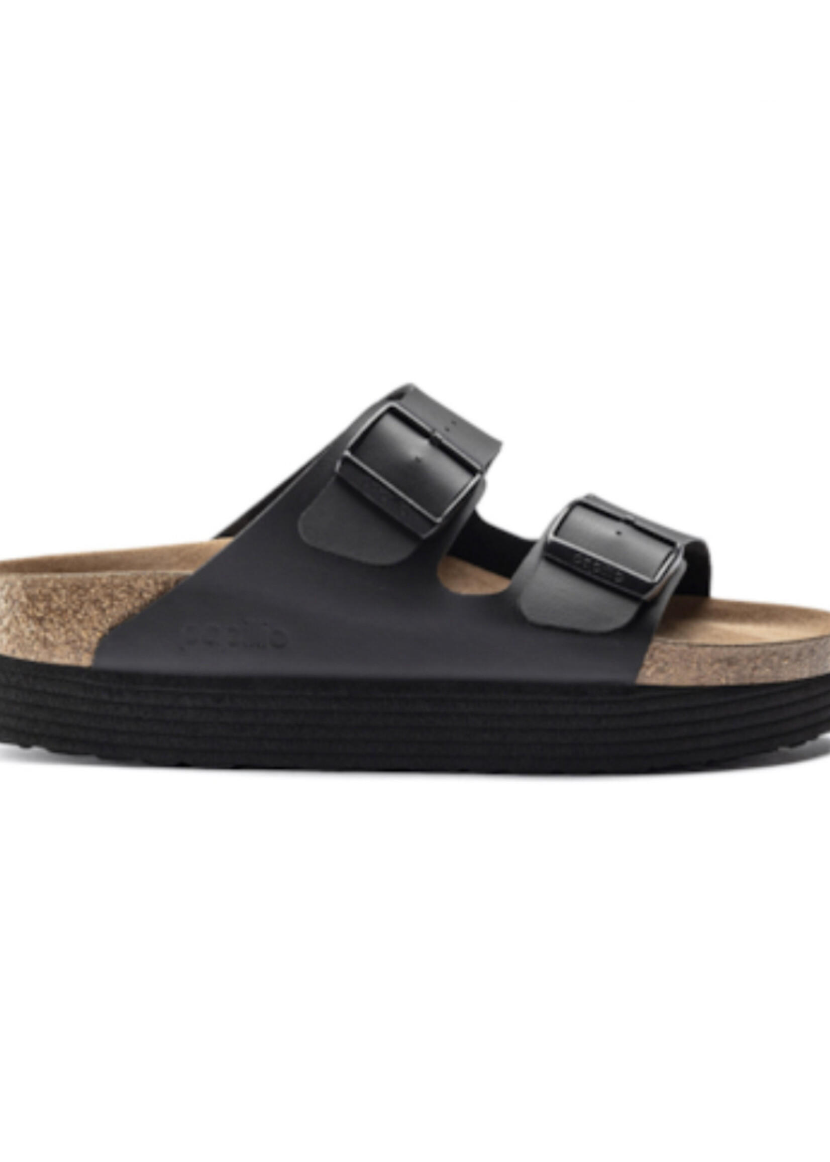 Birkenstock Arizona platform flex black veg