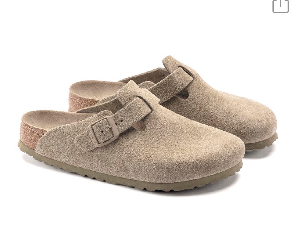 Birkenstock boston LEVE faded Khaki - Benjamine