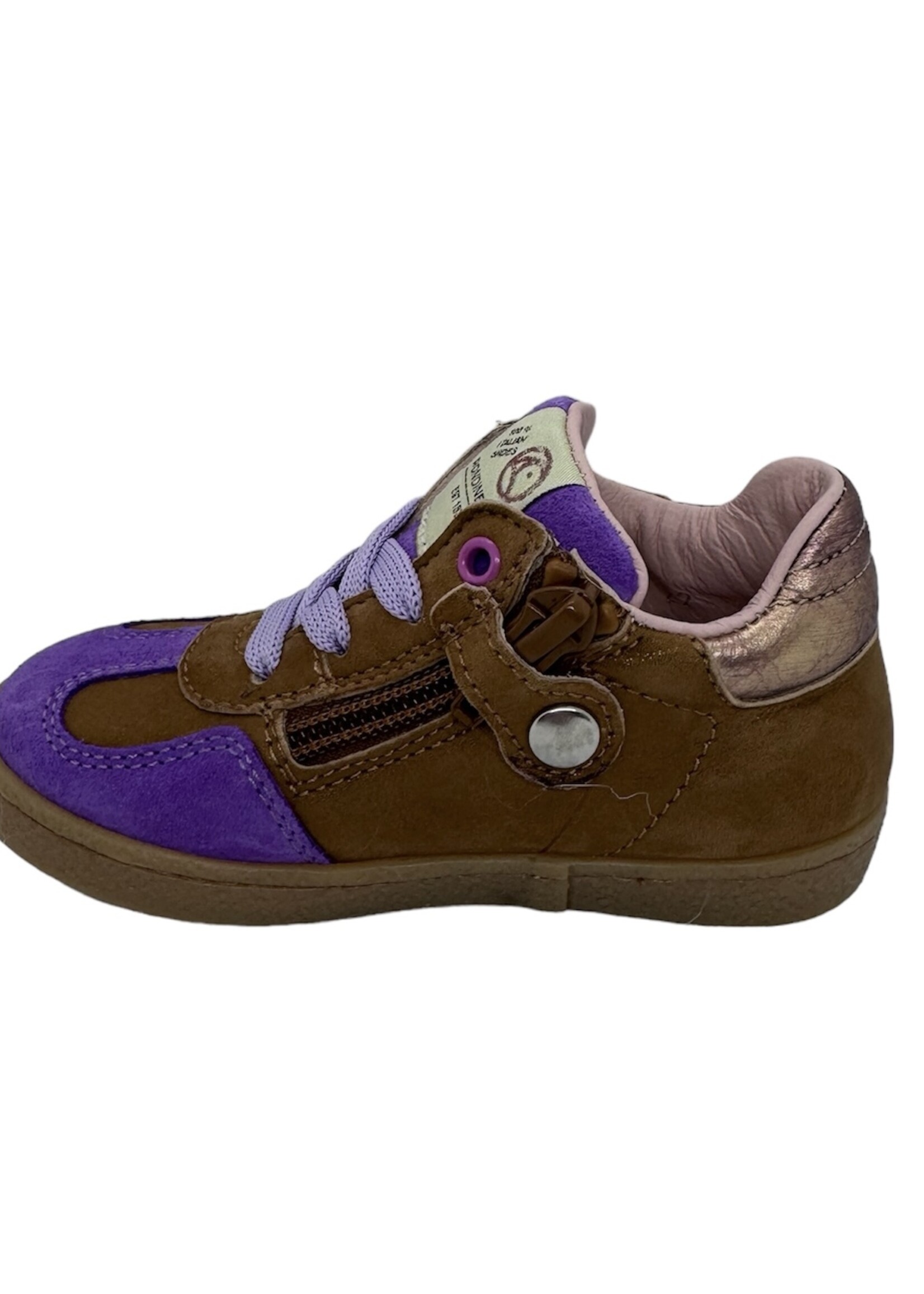 Rondinella 4792 sneaker cognac paars