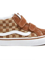 Vans SK-8 mid reissue neutral checkerboard brown/white