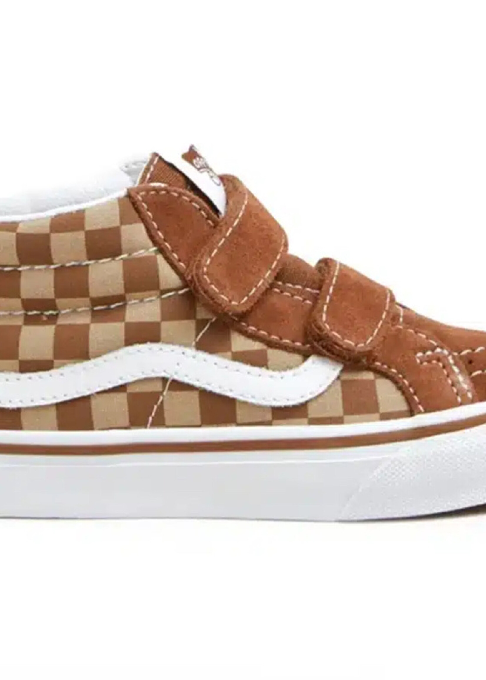 Vans SK-8 mid reissue neutral checkerboard brown/white