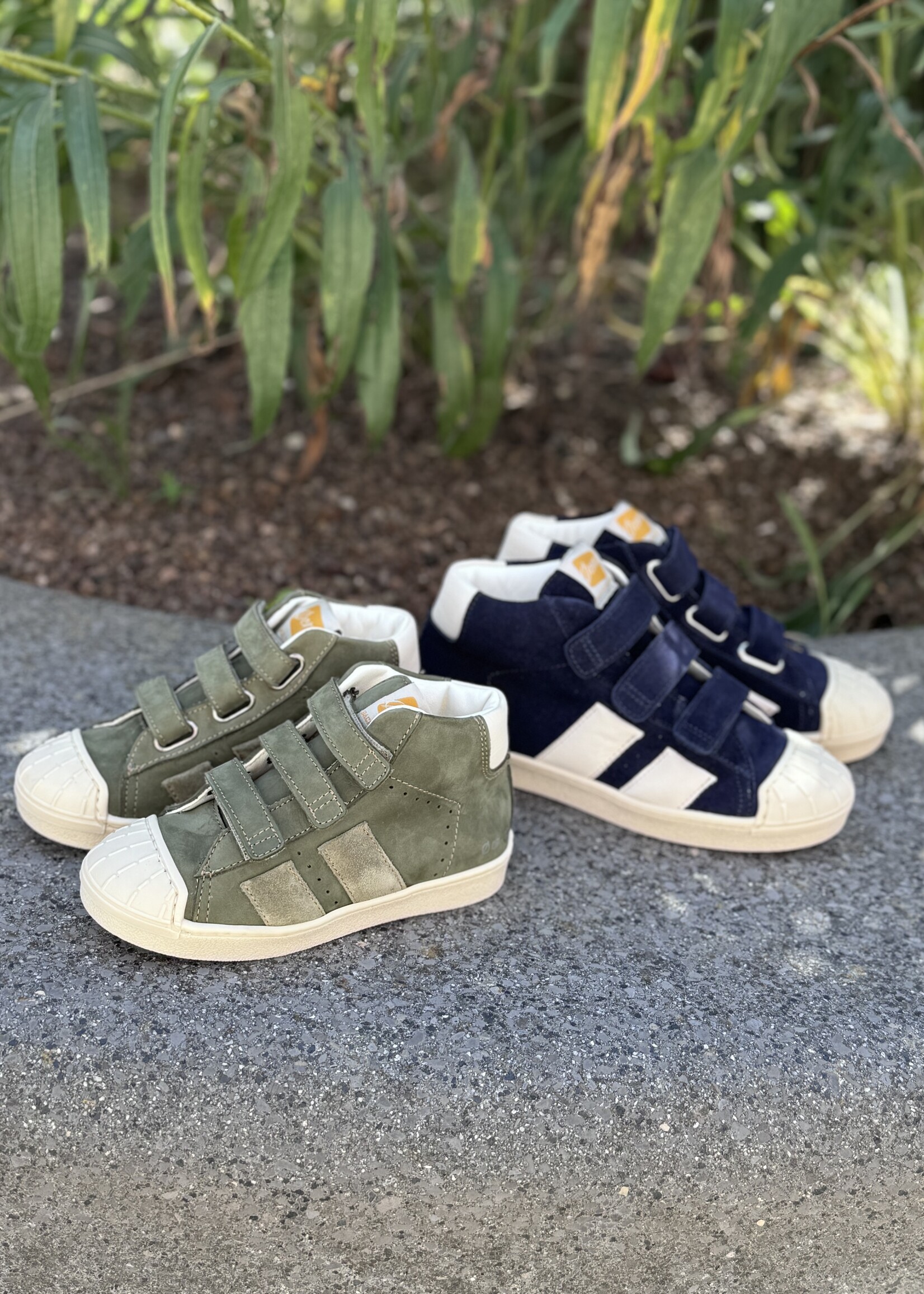Ocra 853 sneaker velcro greasy cros blue