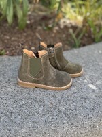 Ocra C922 enkellaarsje greasy fustagno groen