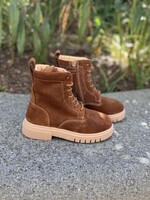 Ocra D721 bottine veter/rits greasy brandy