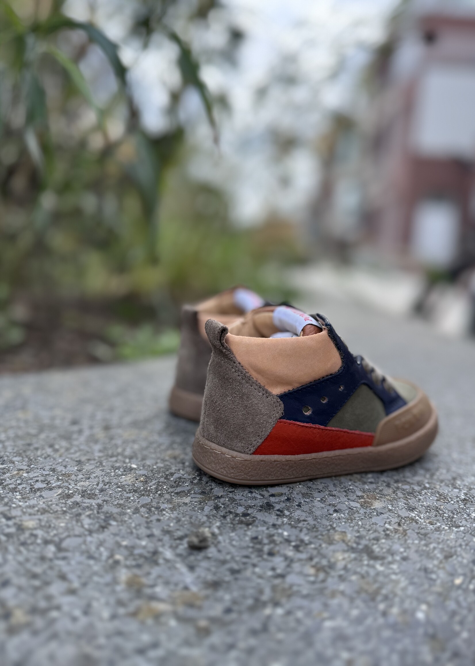 Pom d'api mousse bump nubuck kaki navy