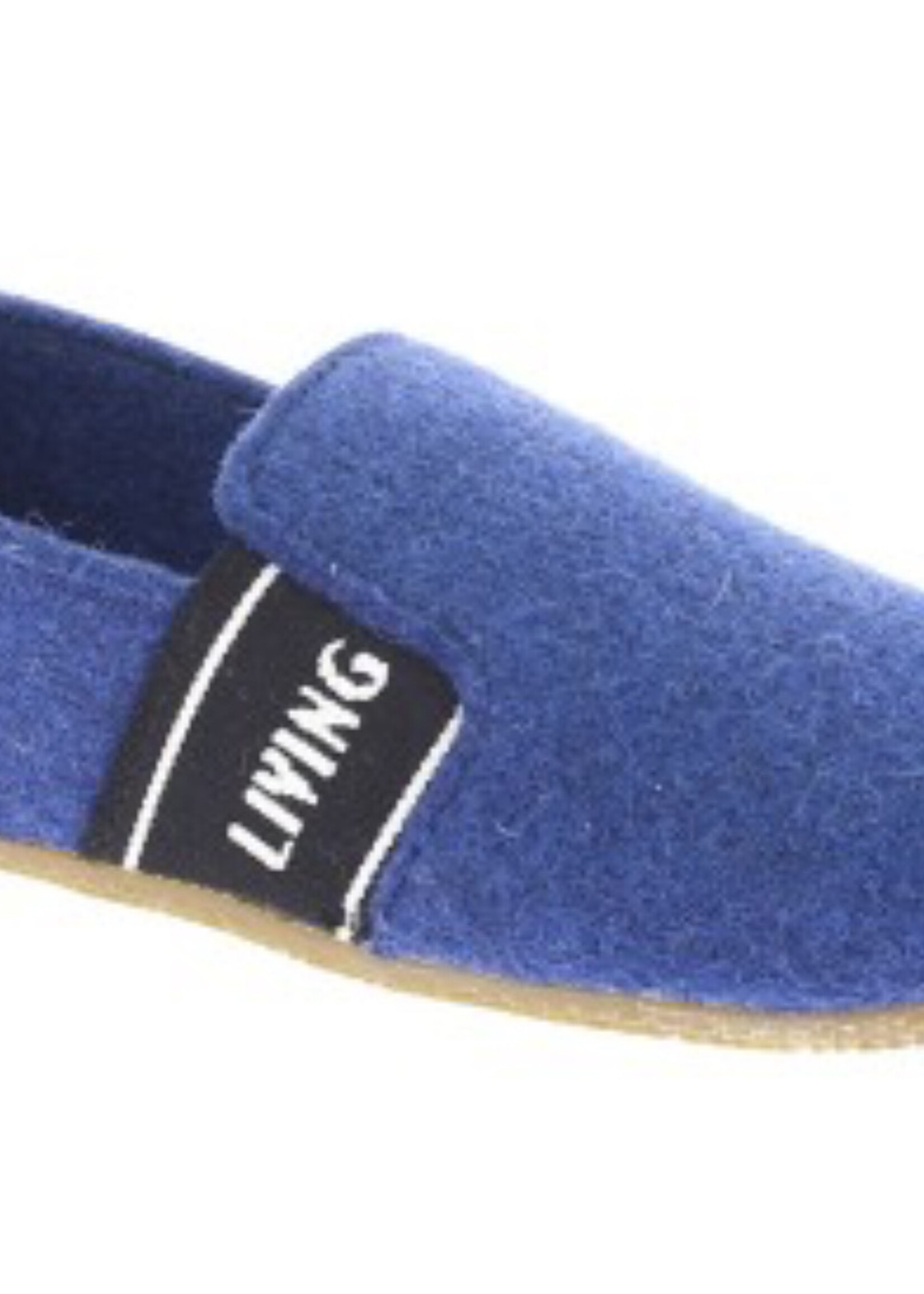 Kitzbuhel 3645 felt slipper with LK lettering saphir