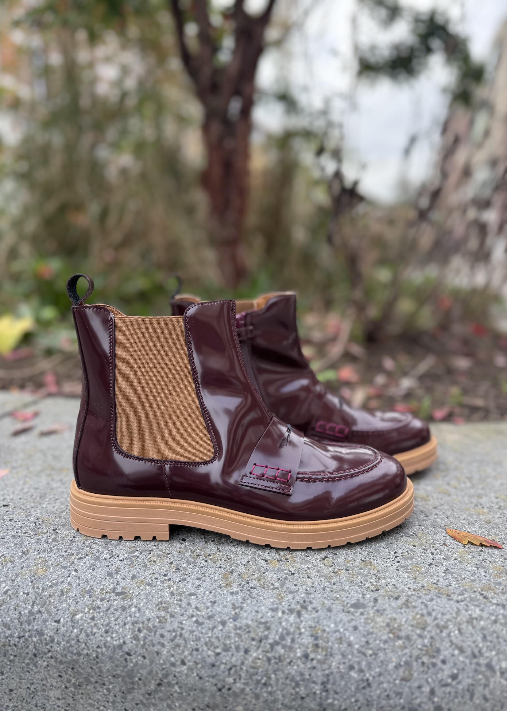 Rondinella 12097 moccassin boot bordeaux