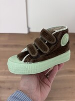 Novesta star dribble kid cord brown/mint velcro