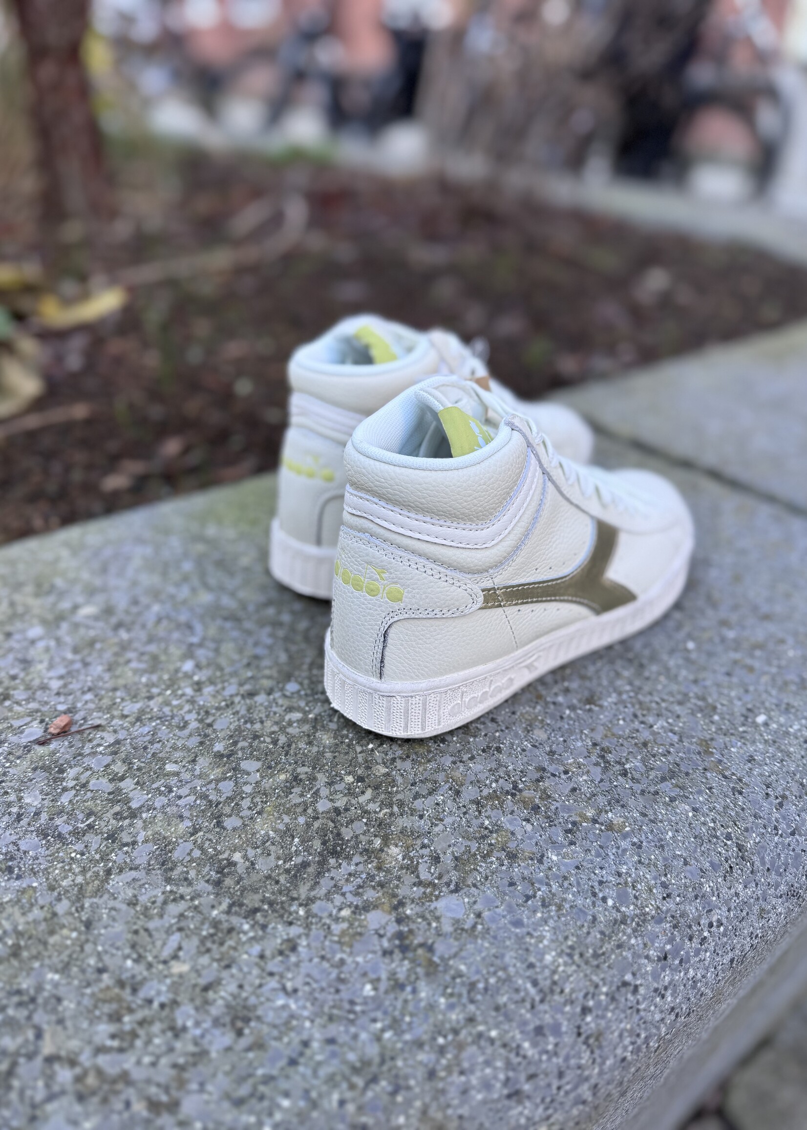 Diadora game high waxed white/endive