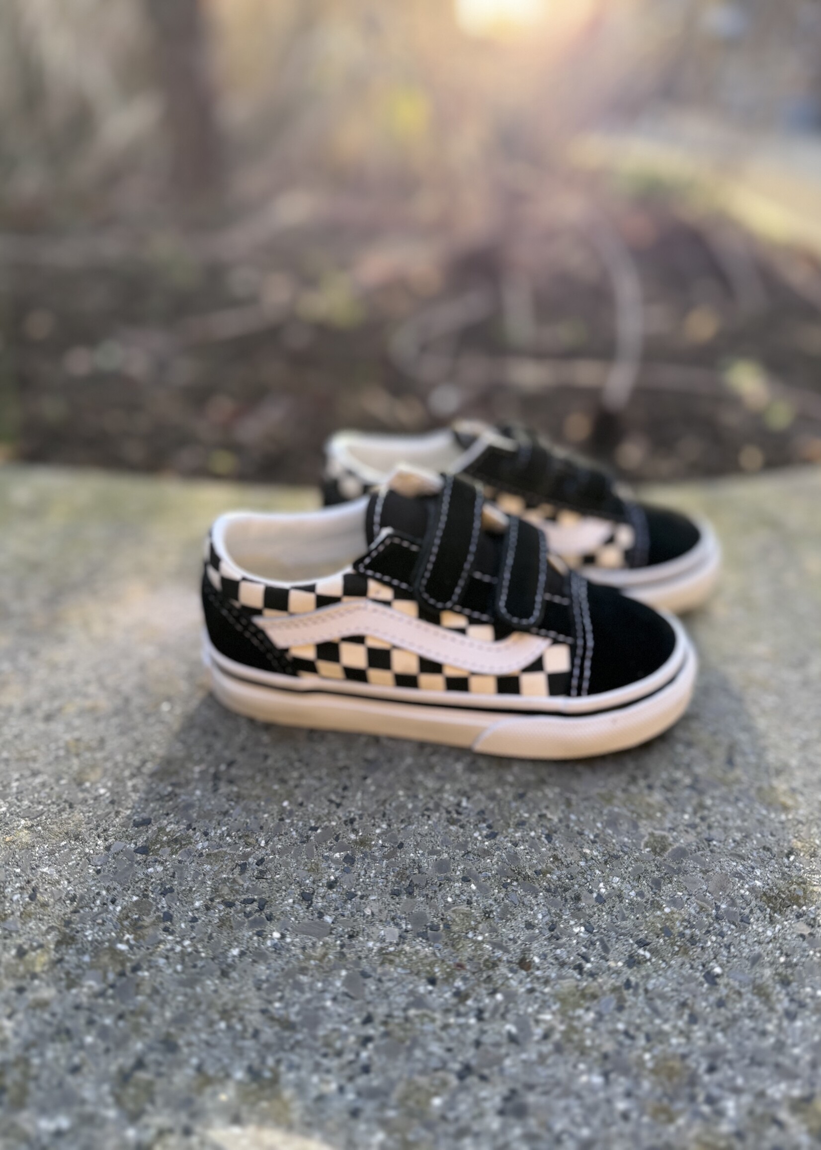 Vans old skool primary checkerboard black white