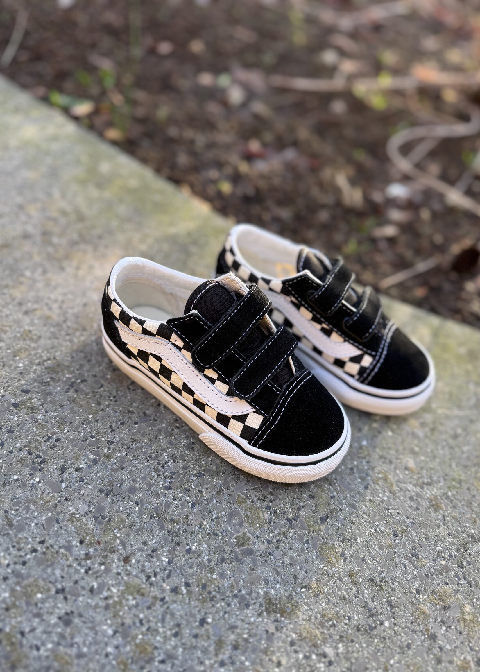 Vans old skool primary checkerboard black white