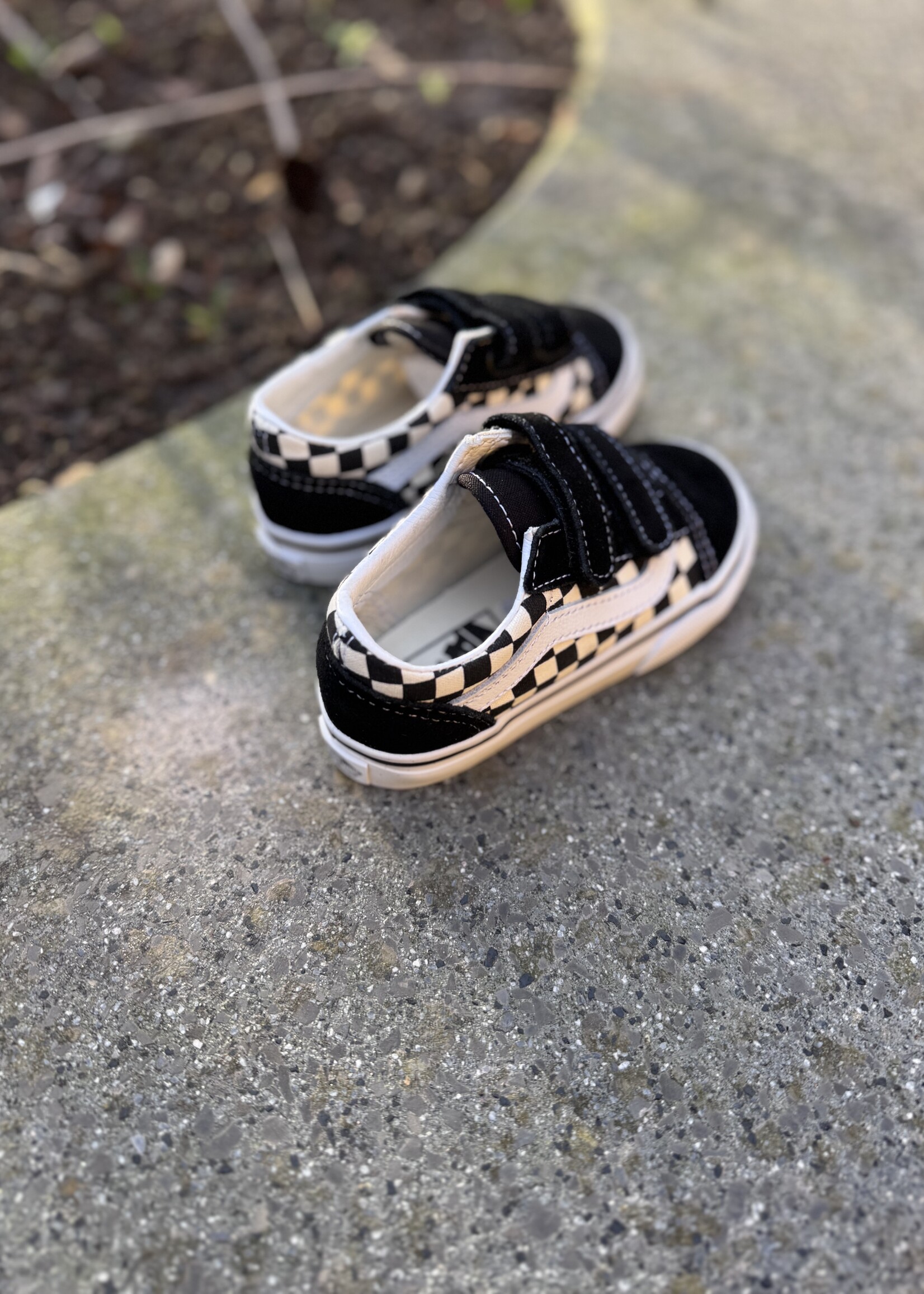 Vans old skool primary checkerboard black white