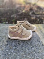 Naturino barefoot sabby suede stone taupe