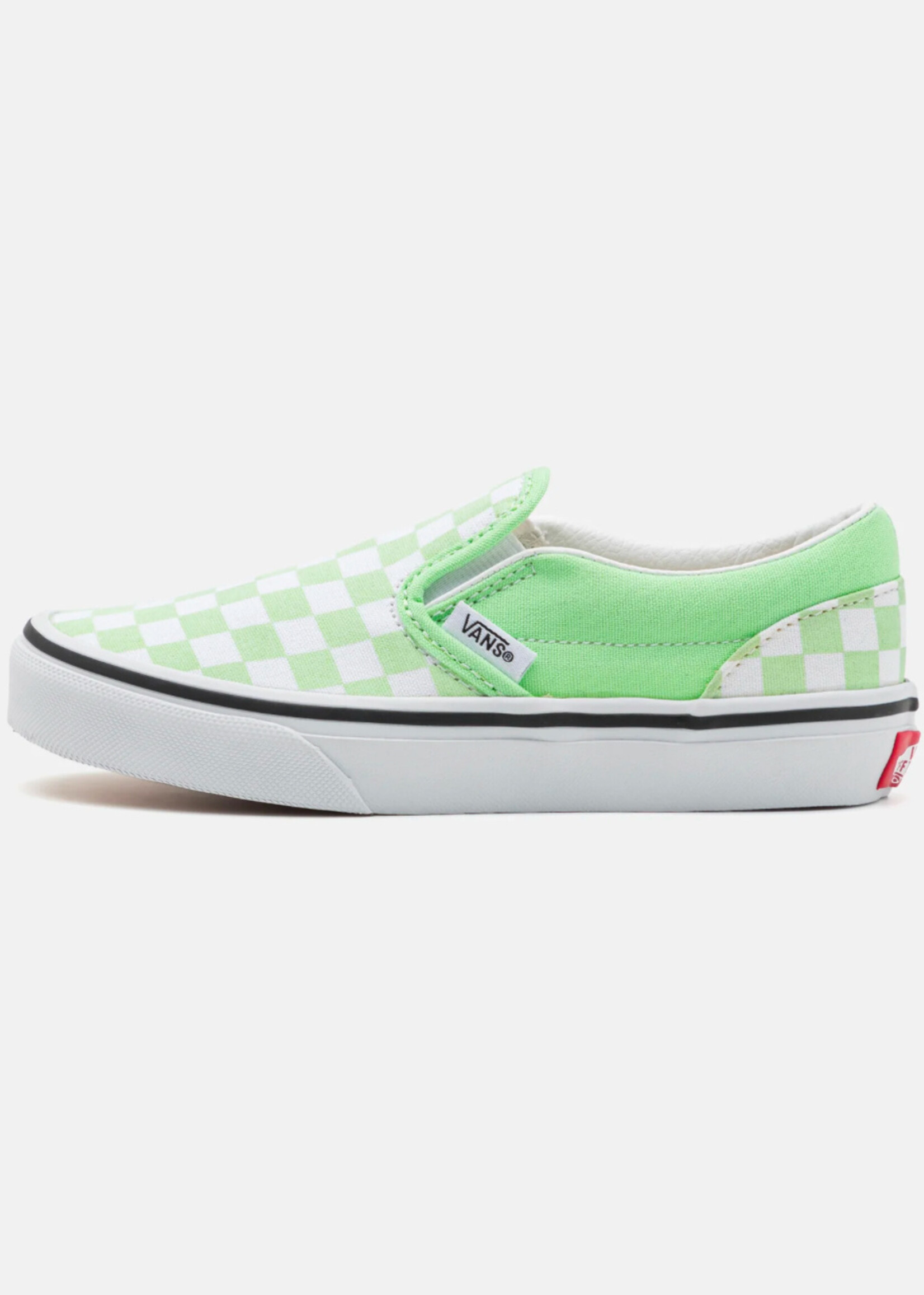 Vans classic slip-on checkerboard pistachio green