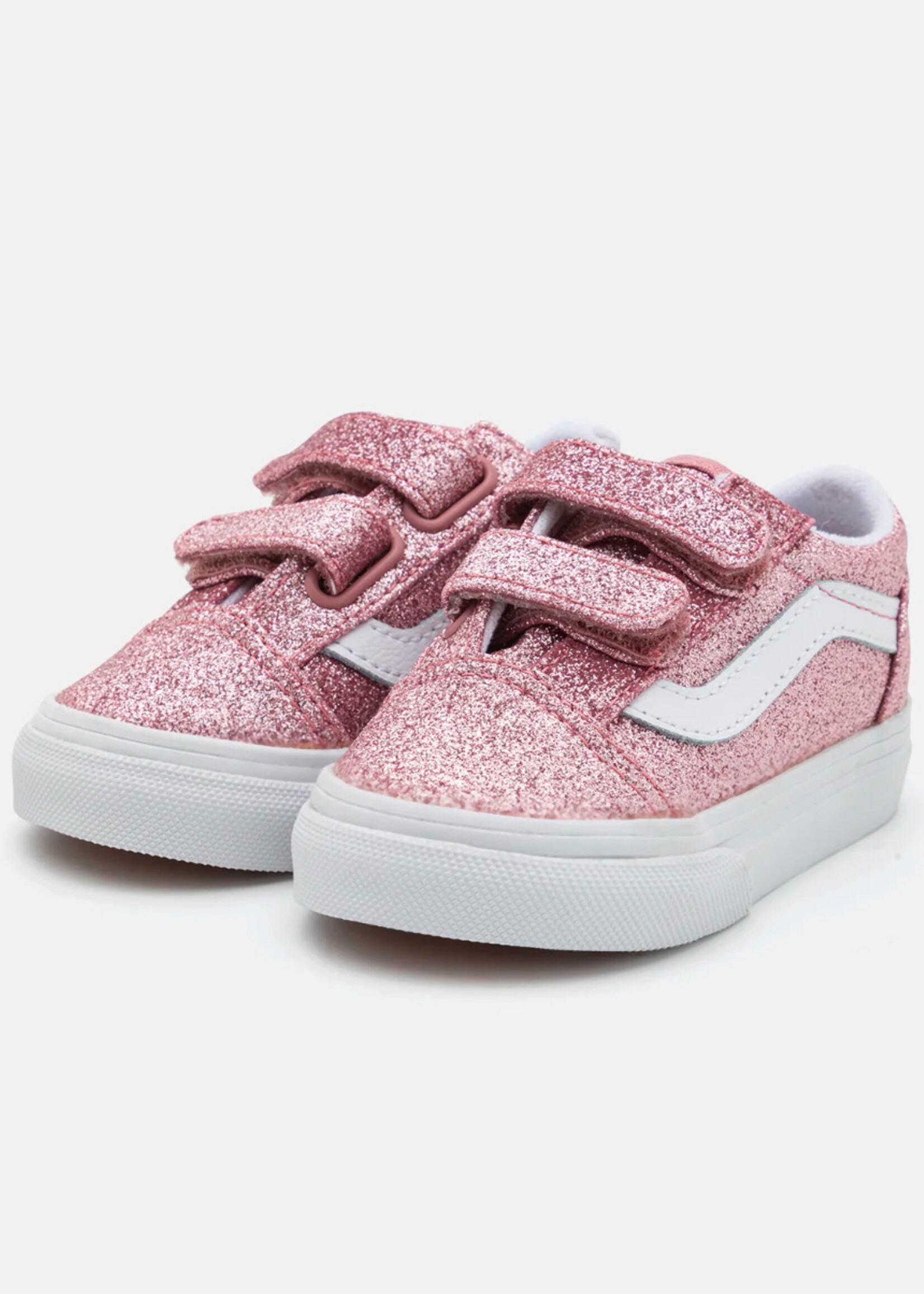 Vans old skool glitter rose gold