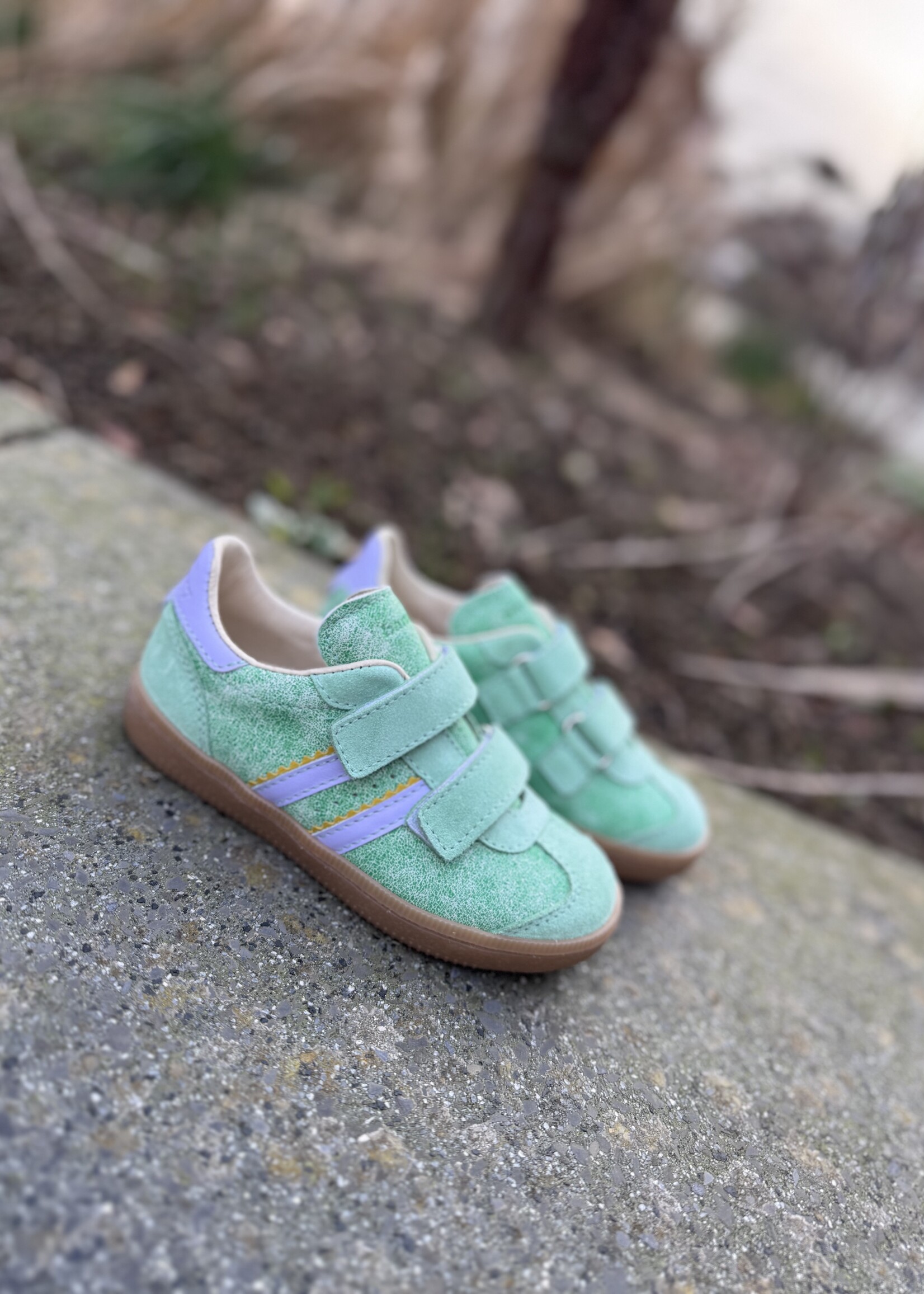 Bana & Co sneaker verde velcro
