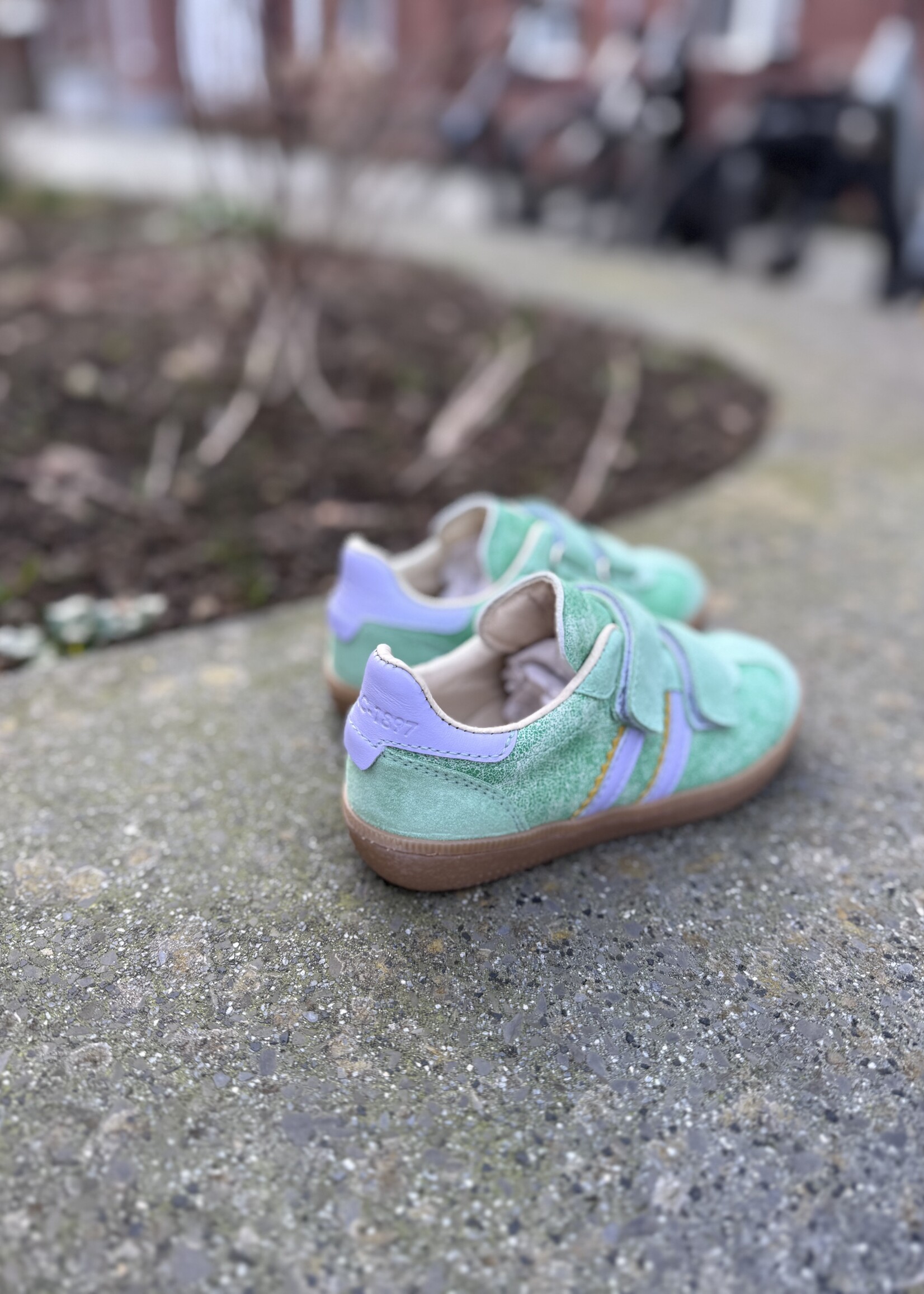 Bana & Co sneaker verde velcro