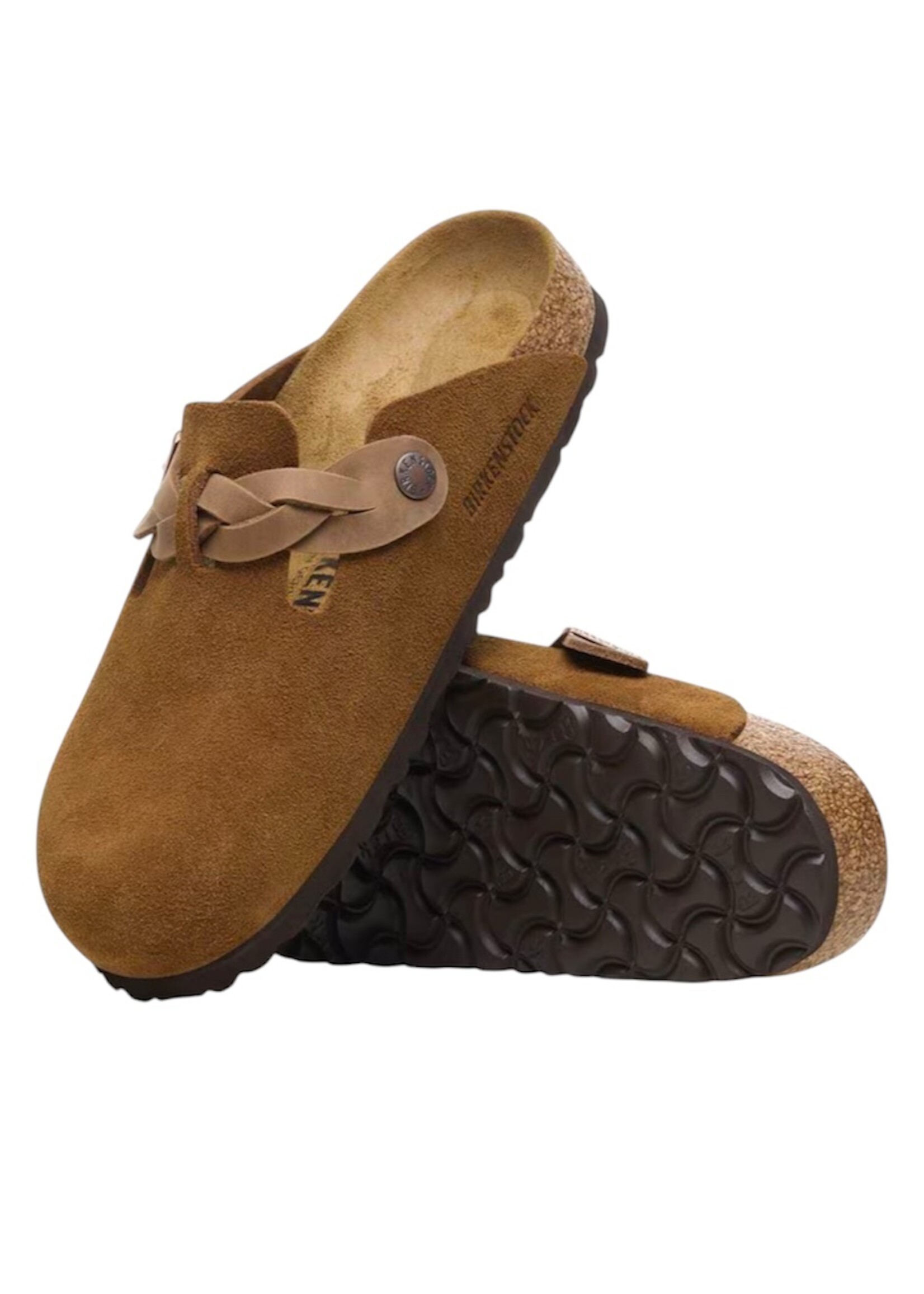 Birkenstock Boston braided leoi/leve mink