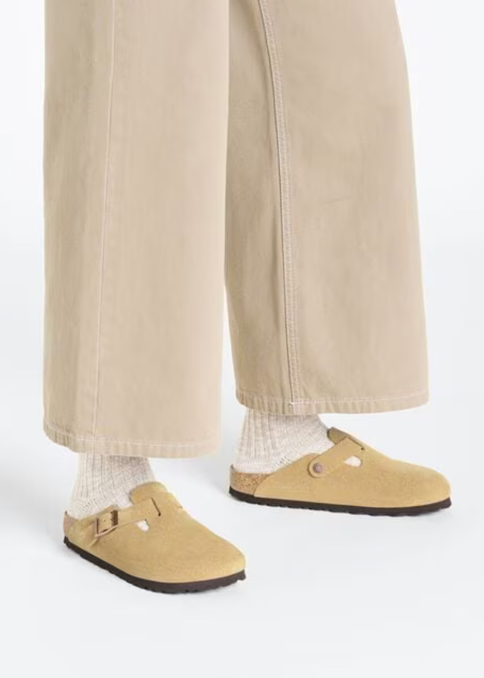Birkenstock Boston LEVE Latte Cream