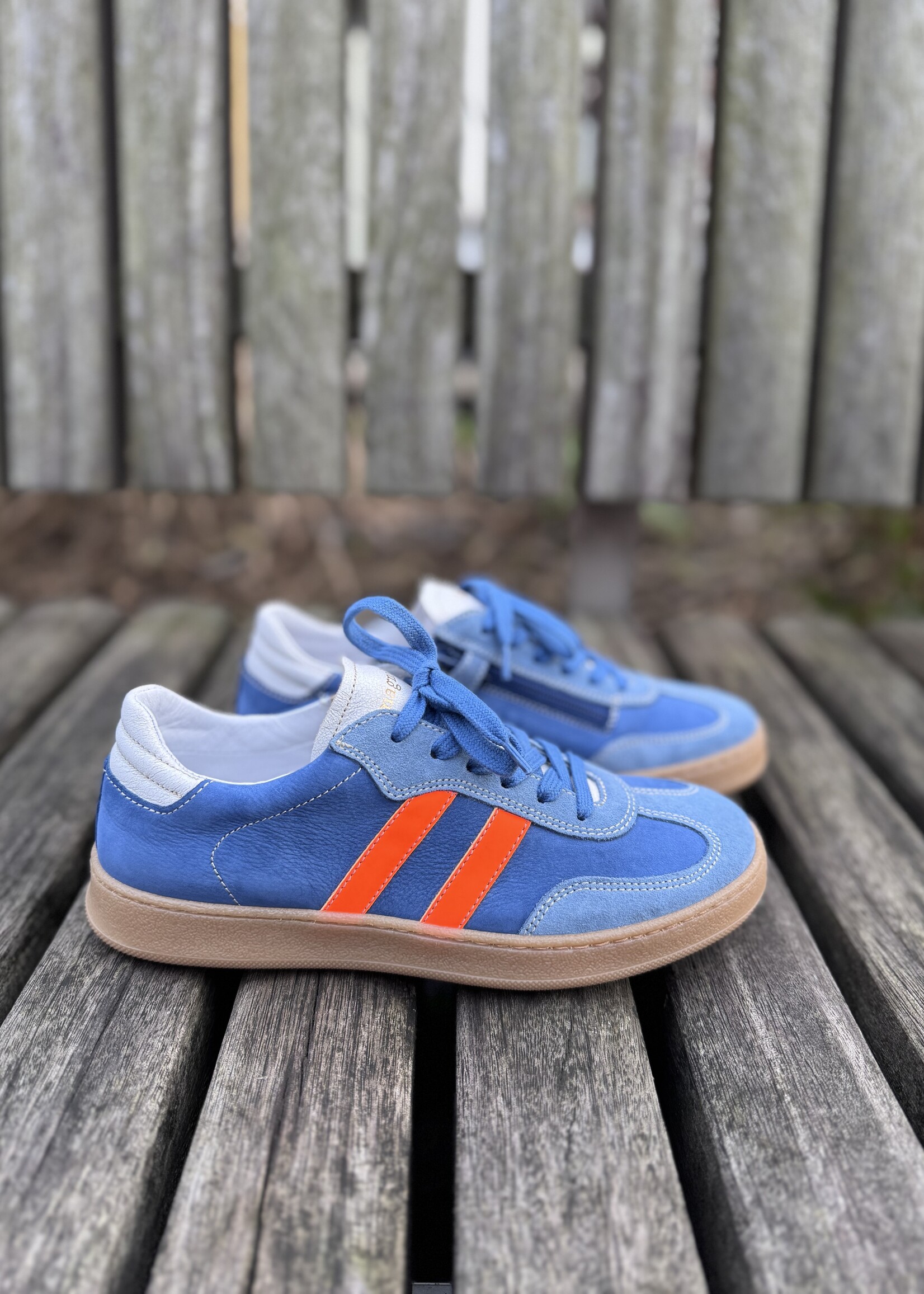 Romagnoli  6862 sneaker nabuk denim oranje