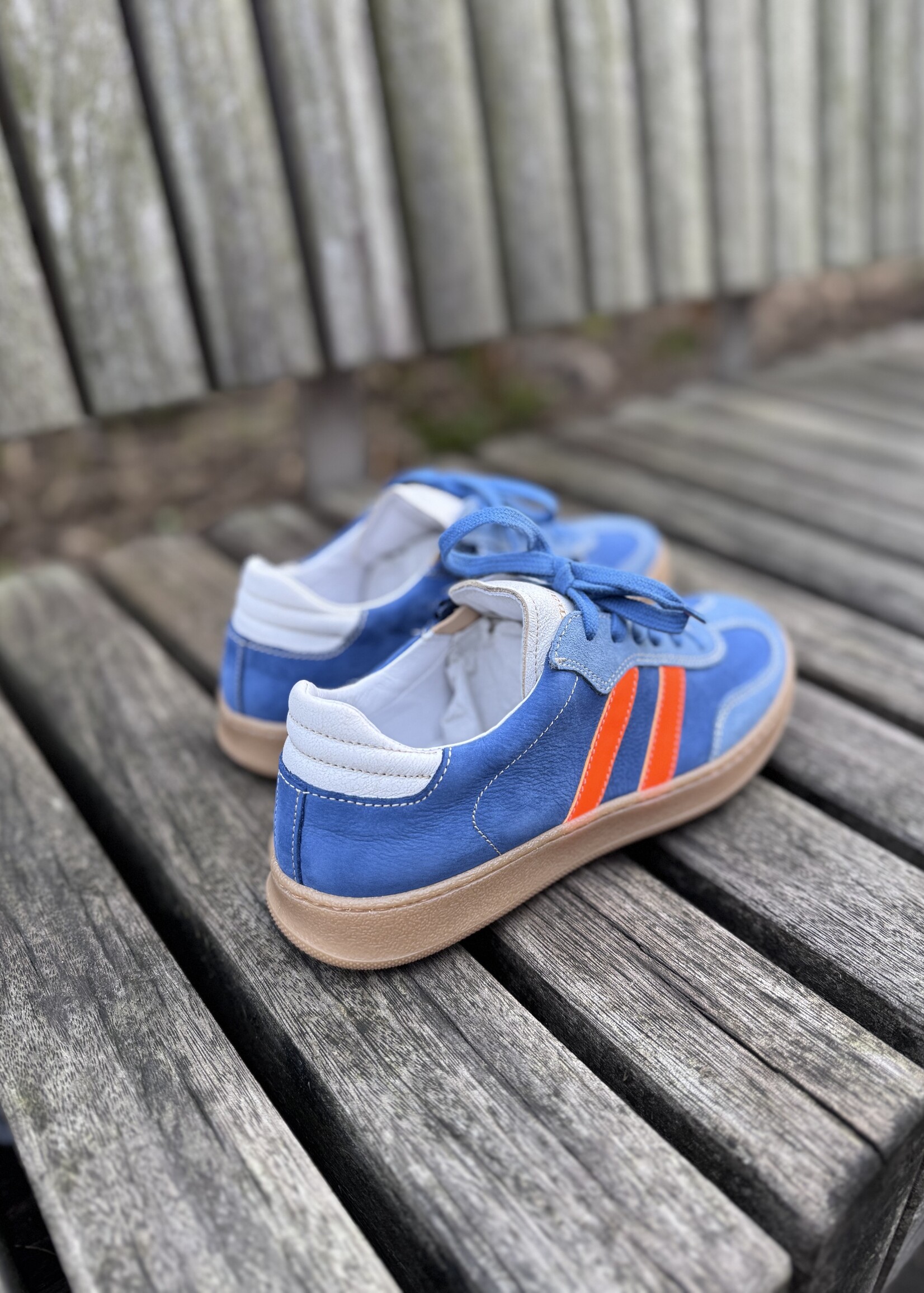 Romagnoli  6862 sneaker nabuk denim oranje