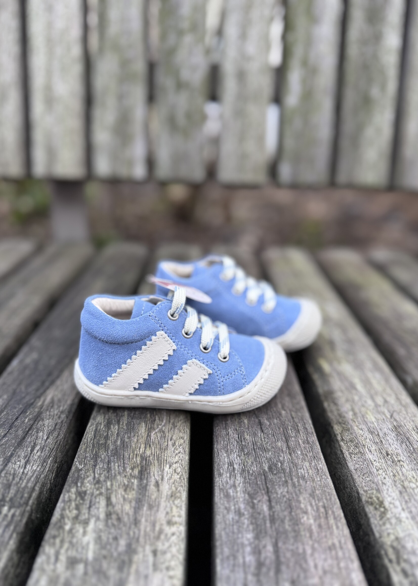 Naturino macks suede celeste milk