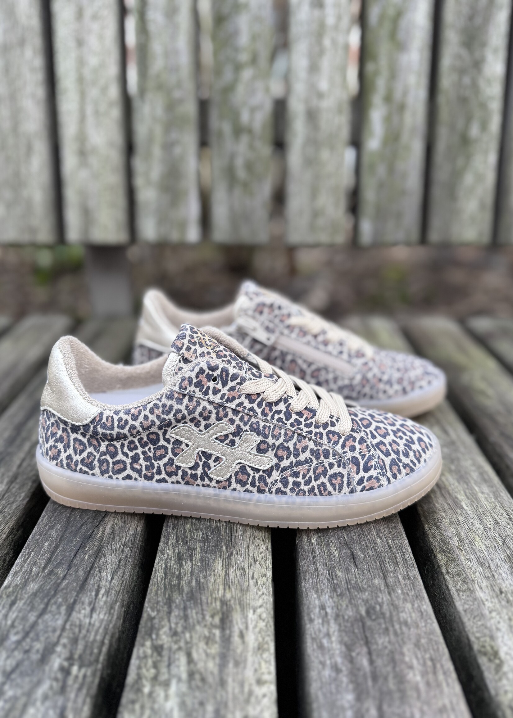 HIP H1886 sneaker beige combi leopard